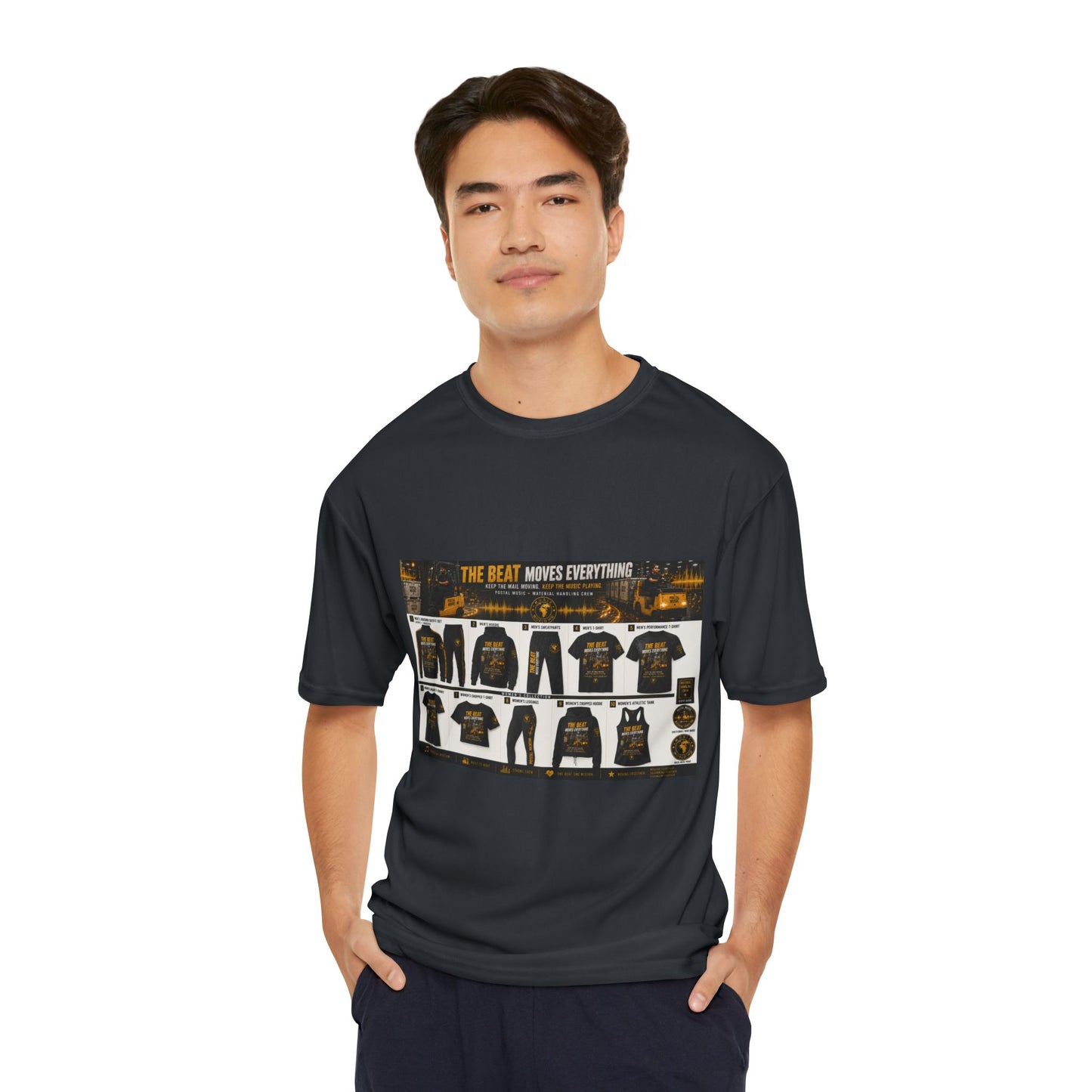 The Beat Moves Everything — Men's Performance Tee | Postal Music