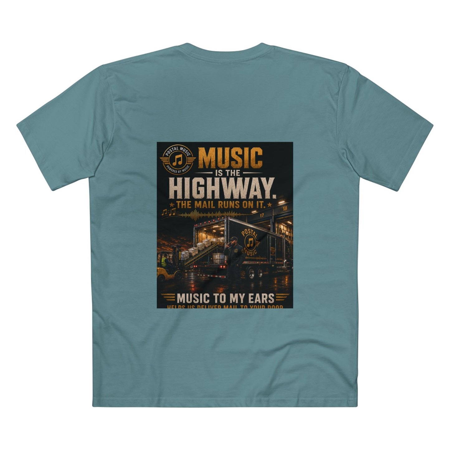 Postal Music — Music Is the Highway — Streetwear T-Shirt