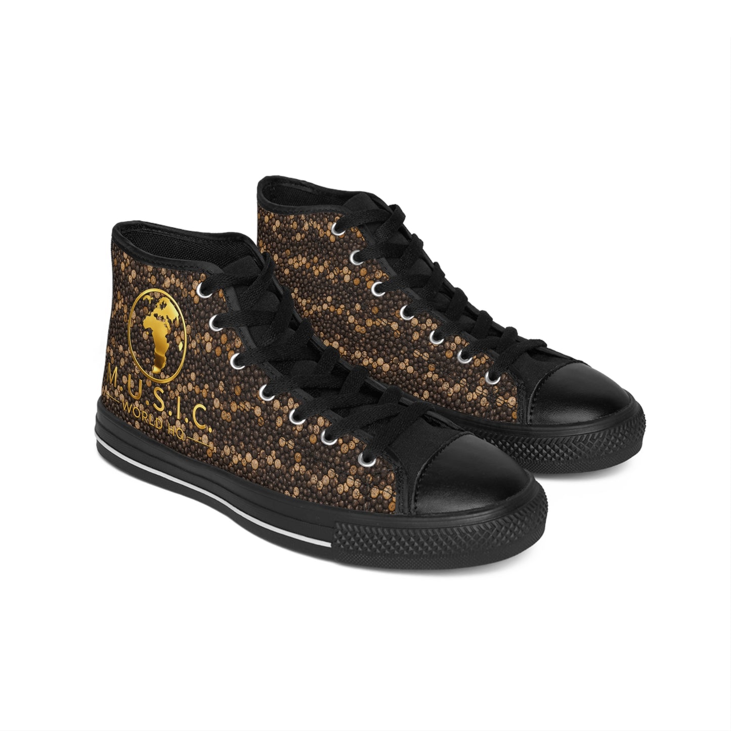 Wild by Design™ — Monitor Lizard Print High-Top Sneakers | M.U.S.I.C. World HQ