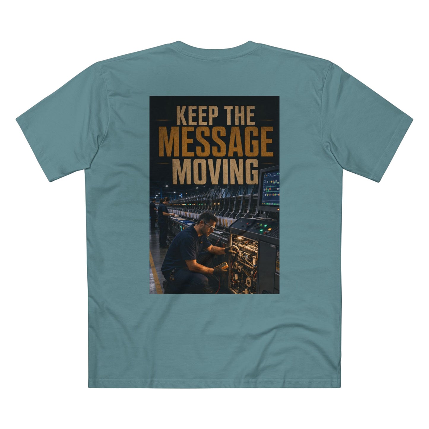Postal Music — Keep the Message Moving — Streetwear T-Shirt