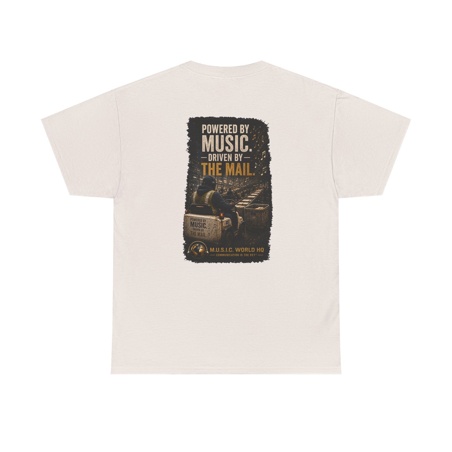 Postal Music - Powered by Music Premium T-Shirt - Colorways C