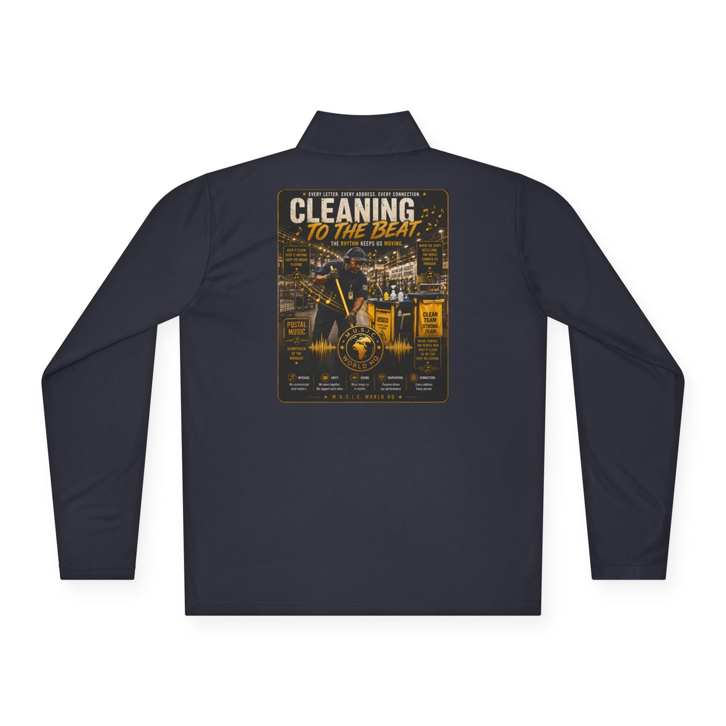 Cleaning to the Beat — Quarter-Zip Pullover