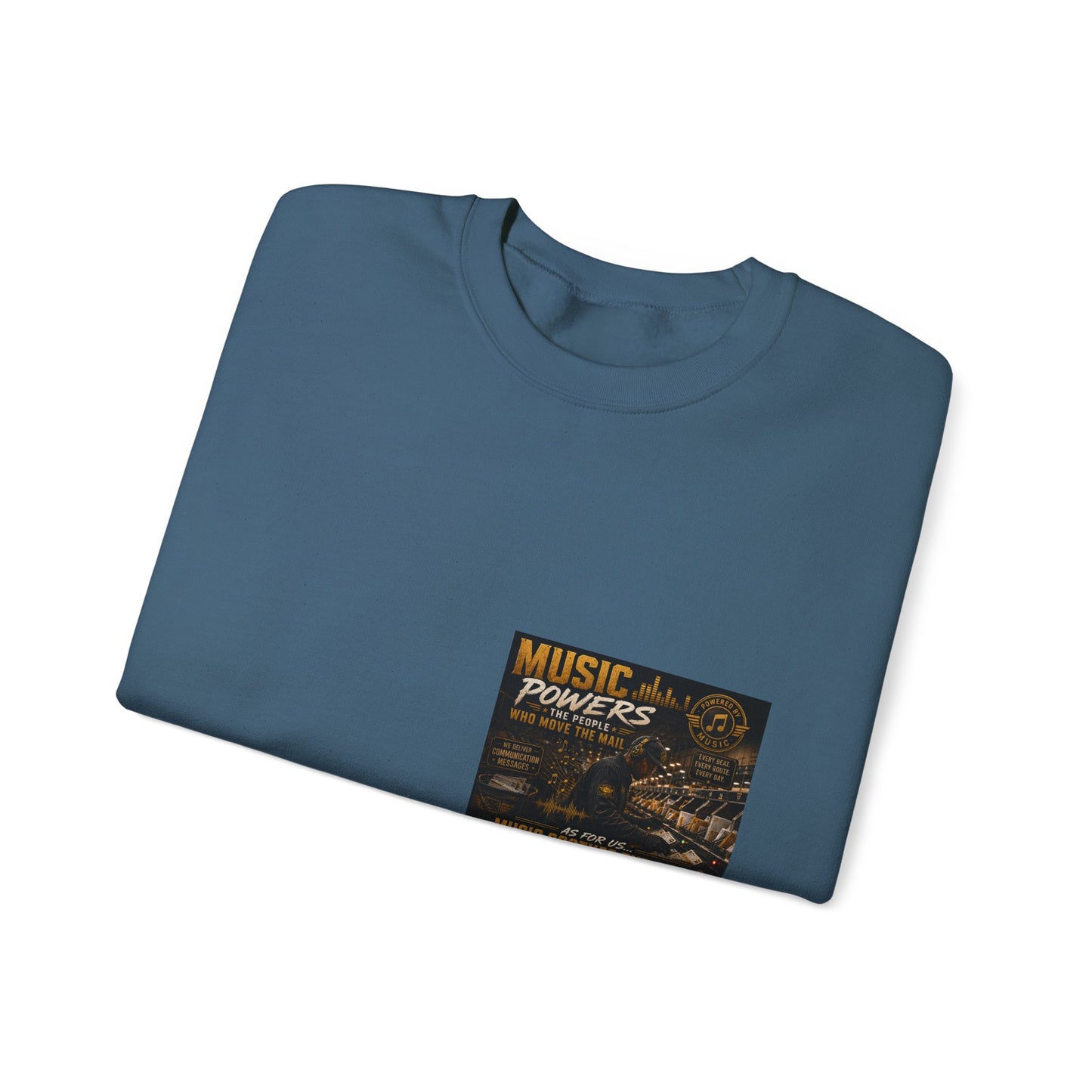 Postal Music — Music Powers the People — Core Crewneck Sweatshirt