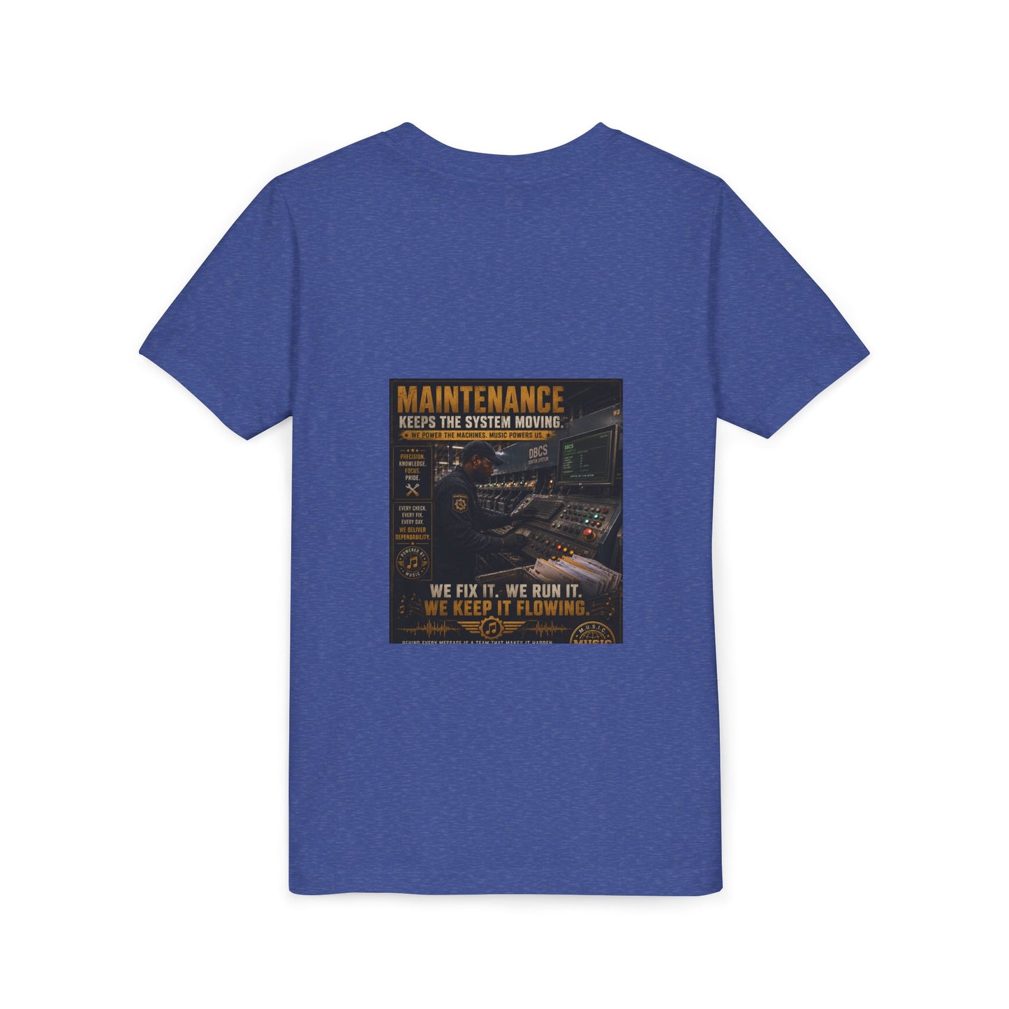 Postal Music — Maintenance Keeps the System Moving — Youth T-Shirt