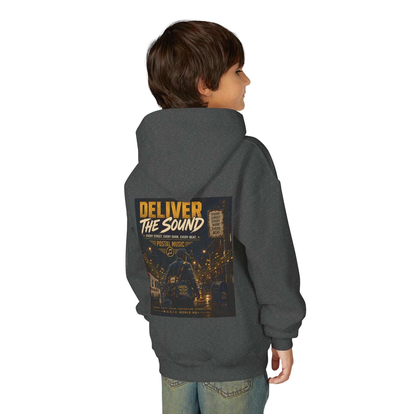 Postal Music — Deliver the Sound — Youth Hoodie
