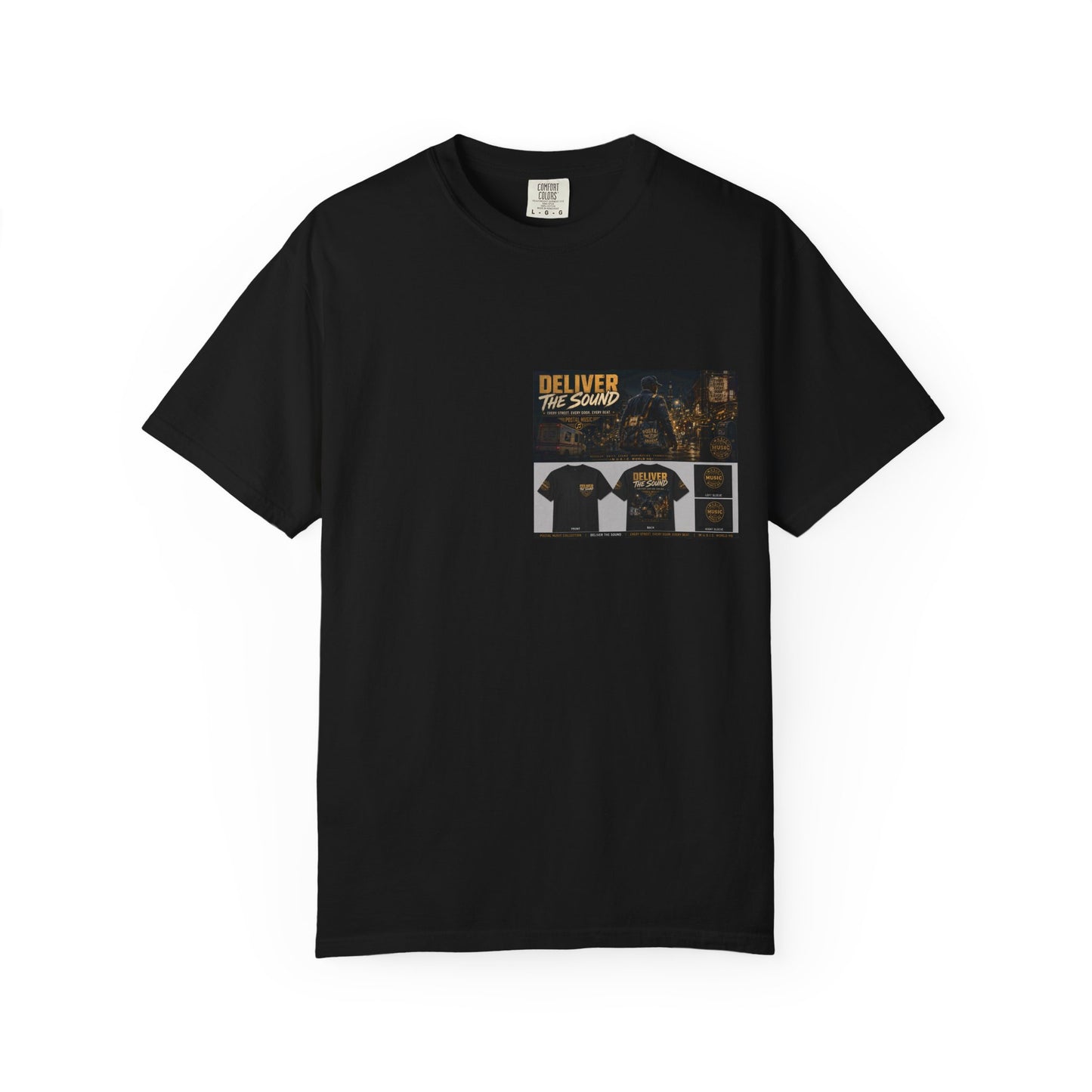 Postal Music — Deliver the Sound — Garment-Dyed T-Shirt