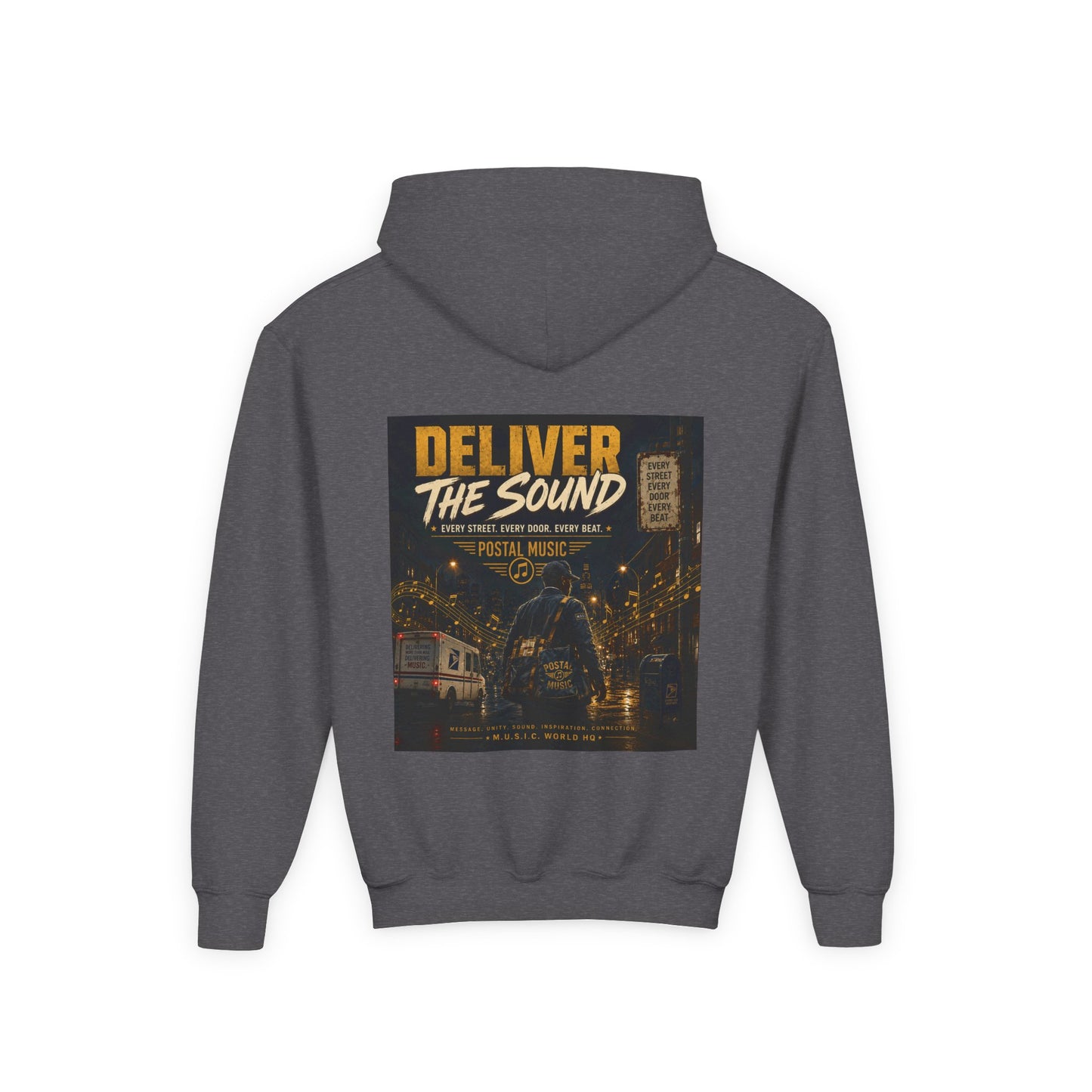 Postal Music — Deliver the Sound — Youth Hoodie
