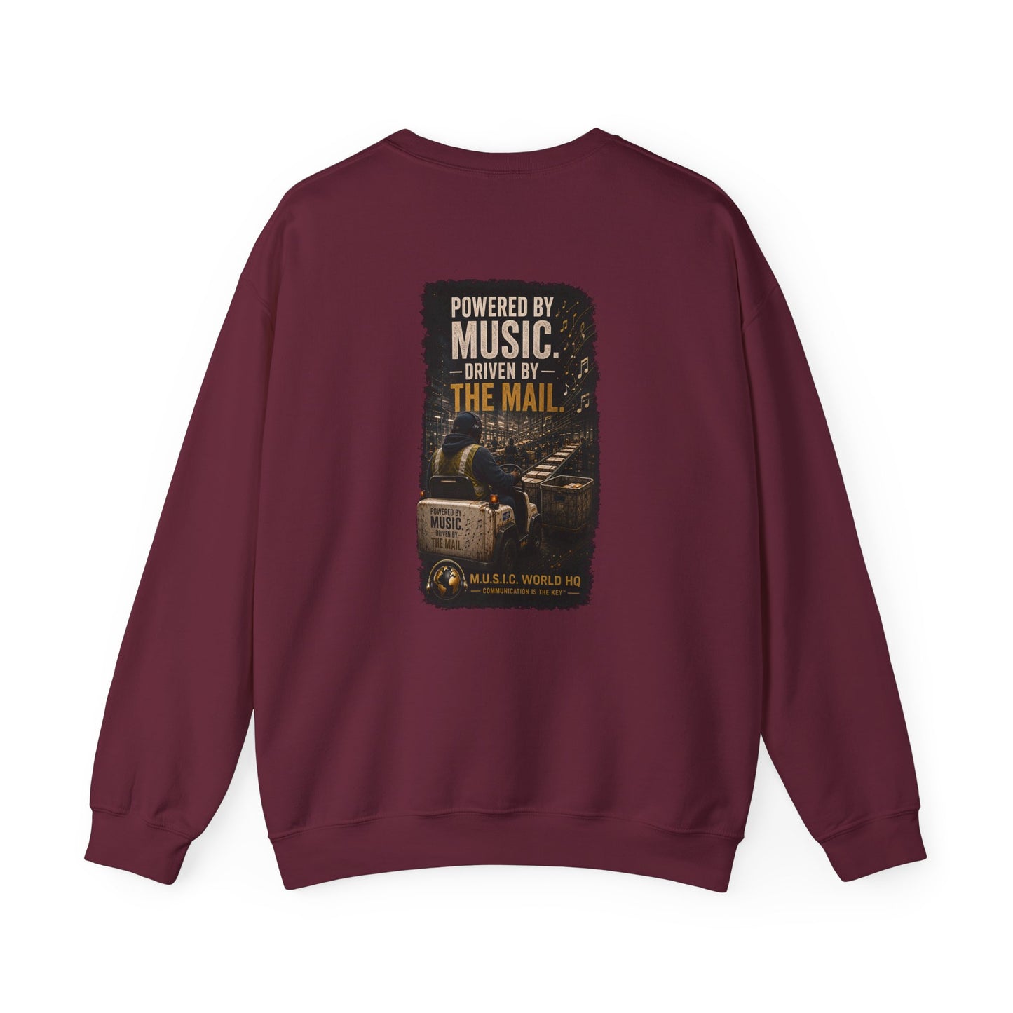 Postal Music - Powered by Music Crewneck Sweatshirt - Colorways B