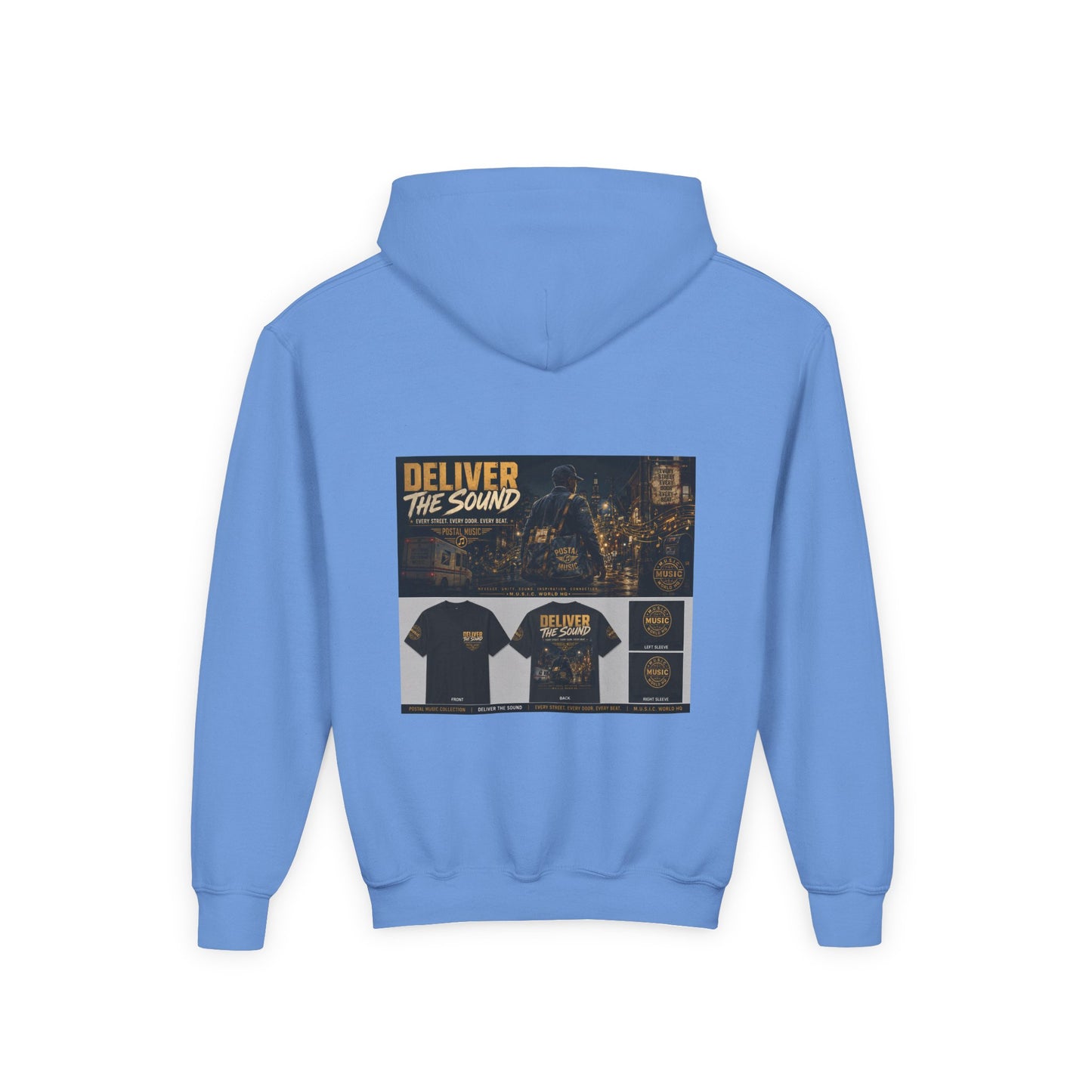 Postal Music — Deliver the Sound — Youth Hoodie