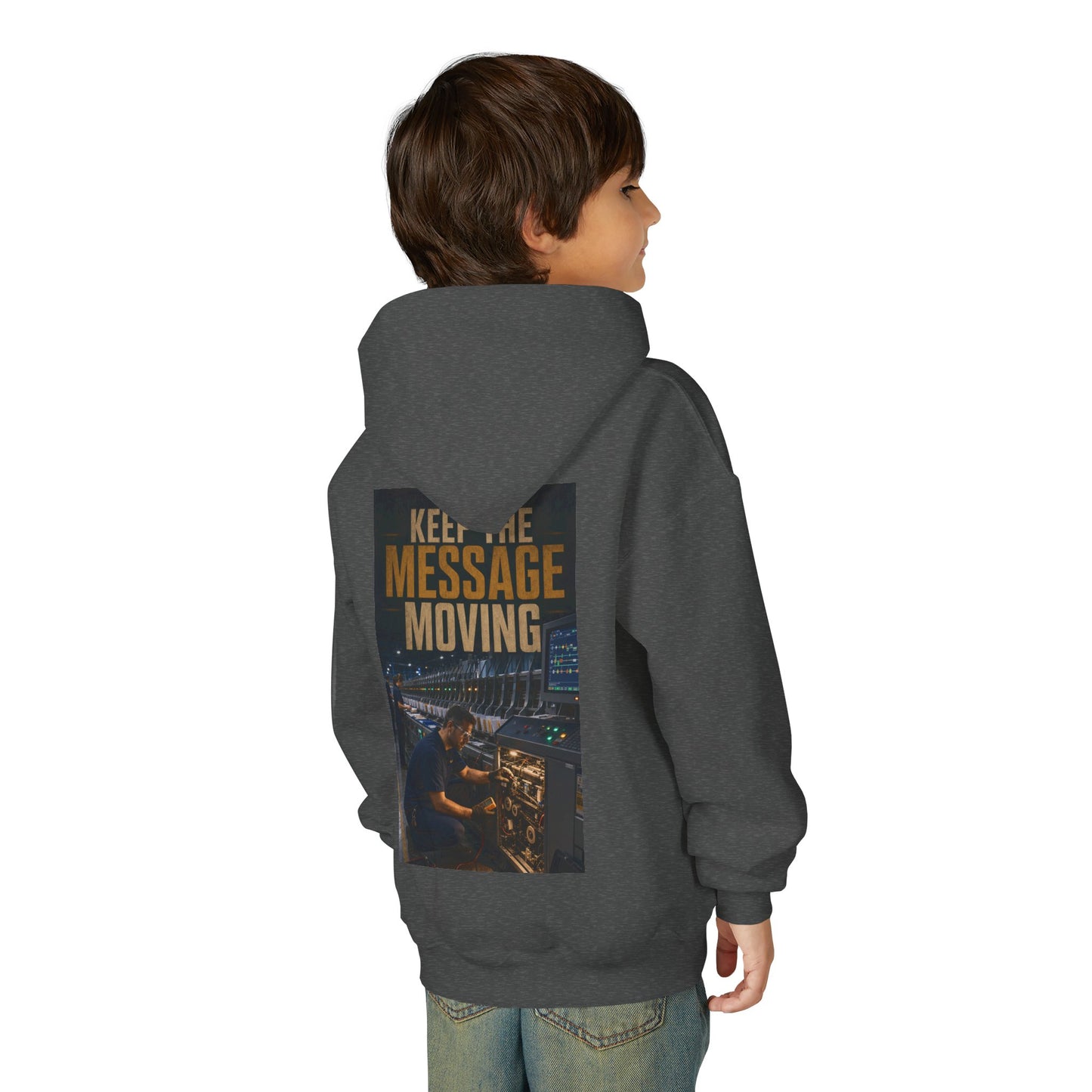 Postal Music — Keep the Message Moving — Youth Hoodie