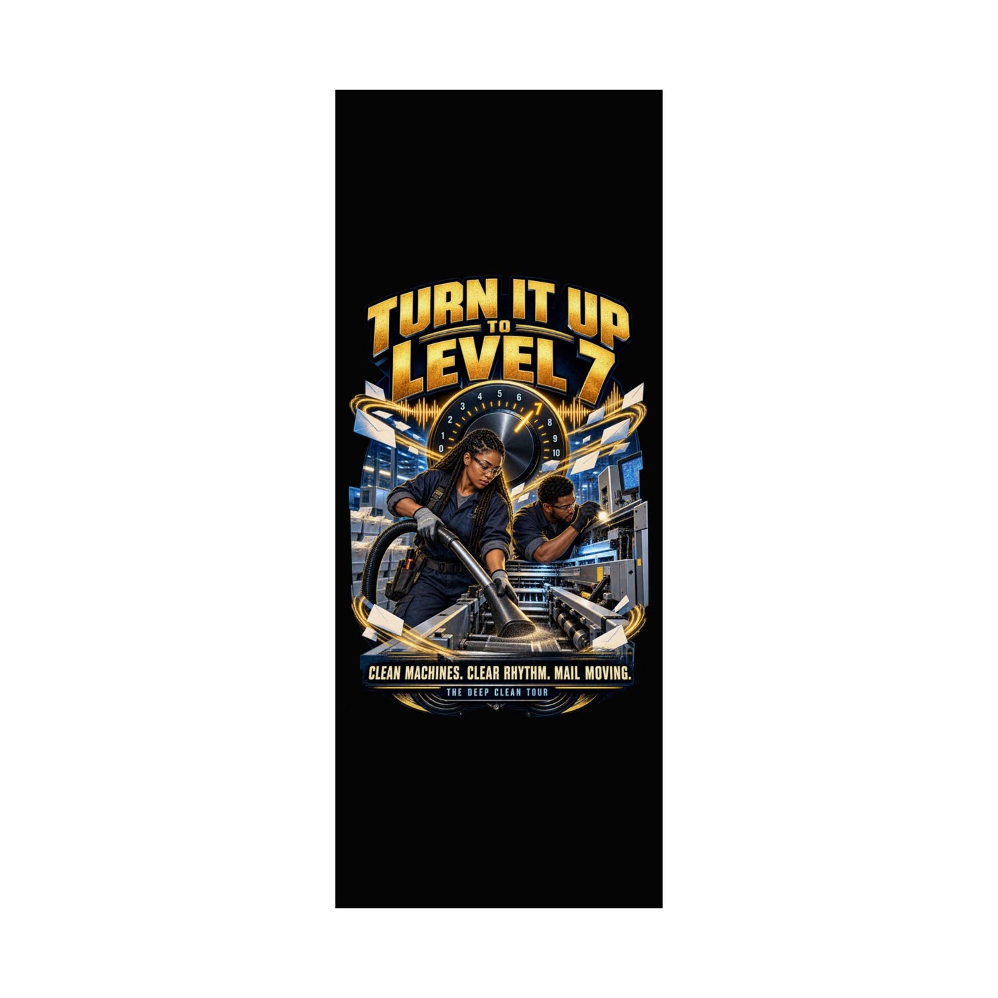 Postal Music - Turn It Up to Level 7 - Premium Matte Poster