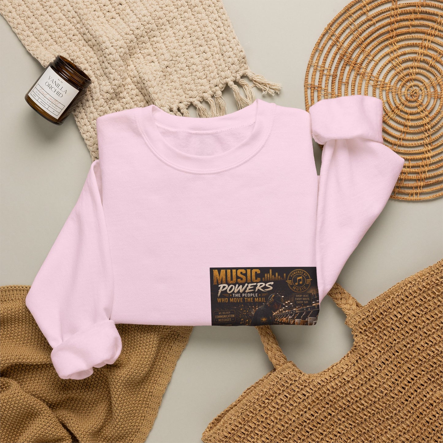 Postal Music — Music Powers the People — Core Crewneck Sweatshirt
