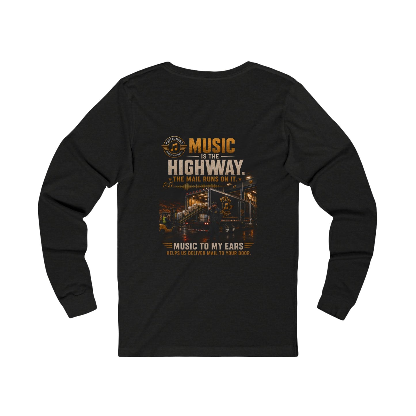 Postal Music — Music Is the Highway — Long-Sleeve T-Shirt