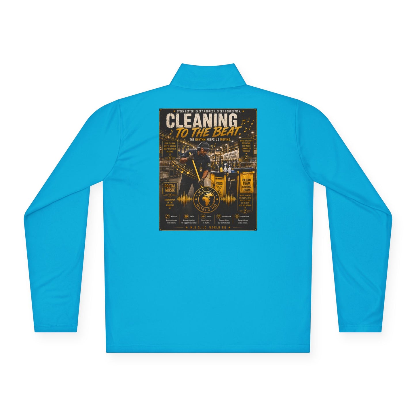 Cleaning to the Beat — Quarter-Zip Pullover