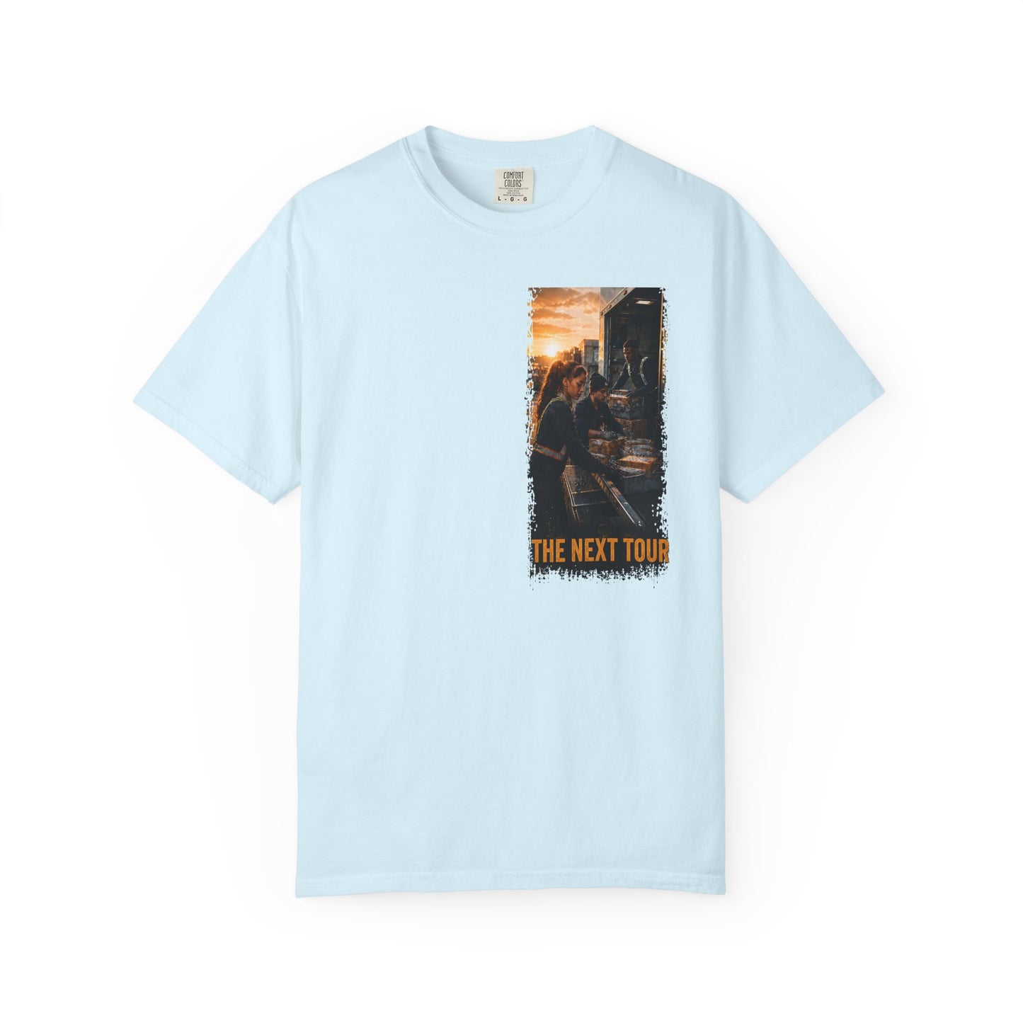 Postal Music — The Next Tour Garment-Dyed T-Shirt — Color Group 1 of 4