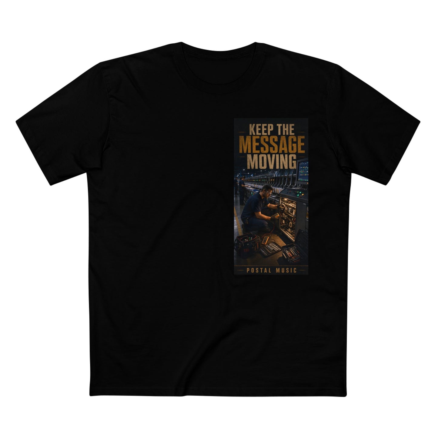 Postal Music — Keep the Message Moving — Streetwear T-Shirt