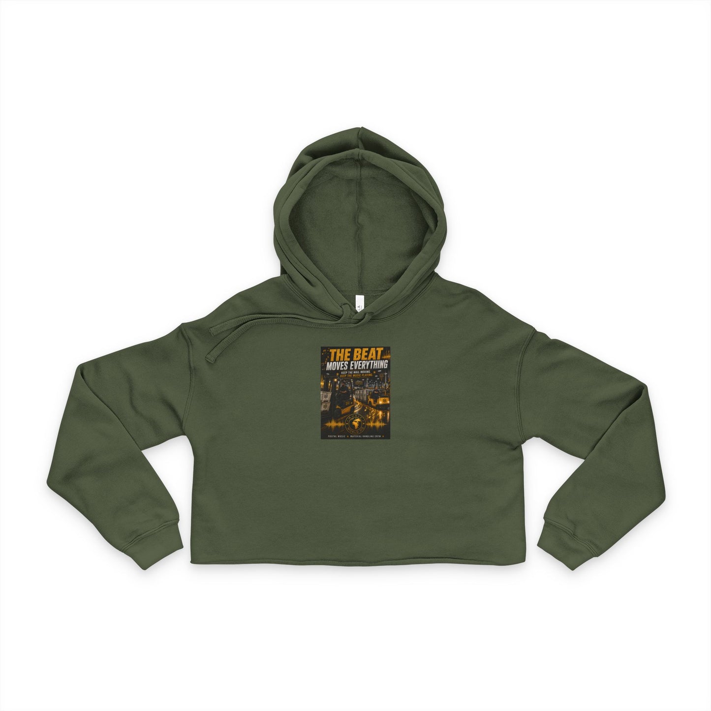 The Beat Moves Everything — Women's Cropped Hoodie | Postal Music