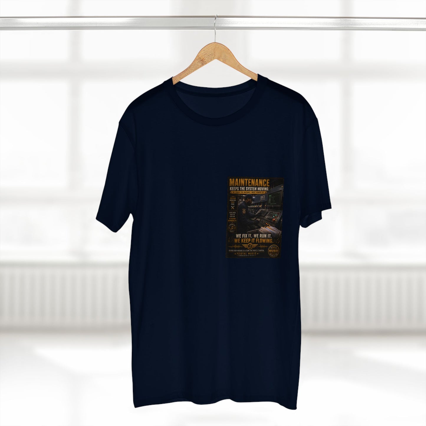 Postal Music — Maintenance Keeps the System Moving — Streetwear T-Shirt