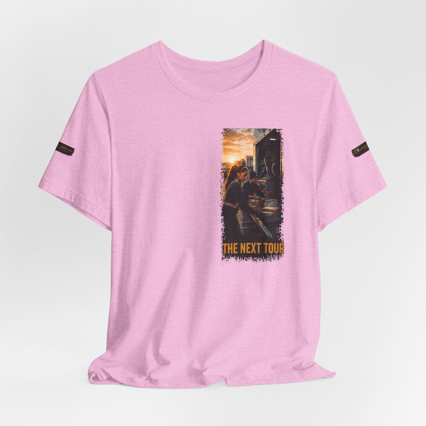 Postal Music — The Next Tour Premium Unisex T-Shirt — Color Group 3 of 11