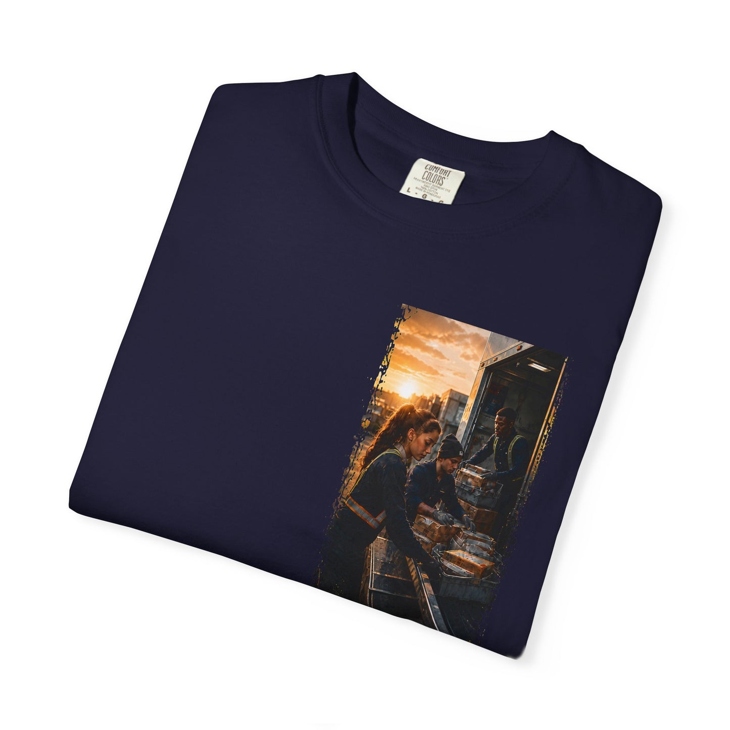Postal Music — The Next Tour Garment-Dyed T-Shirt — Color Group 4 of 4