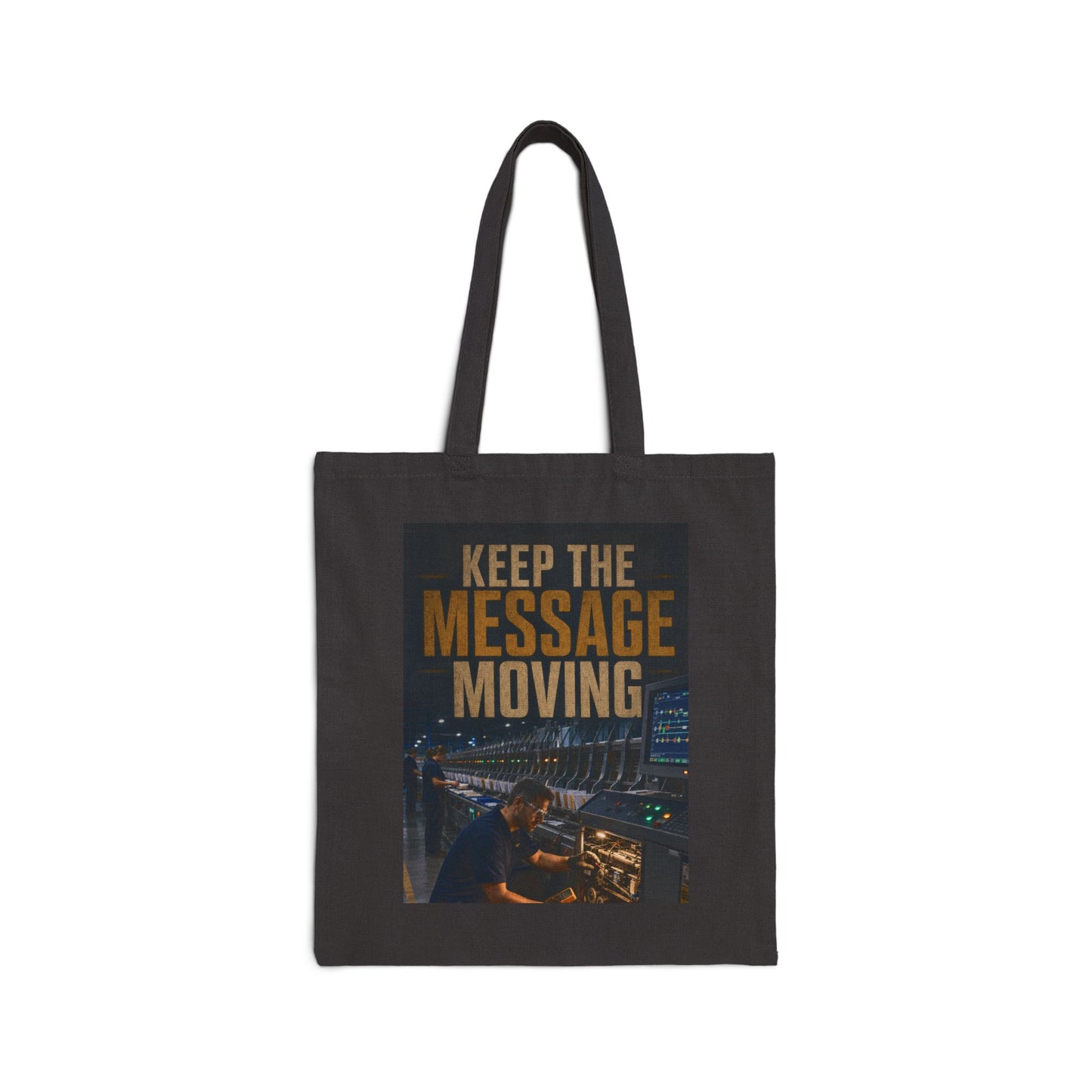 Postal Music — Keep the Message Moving — Canvas Tote