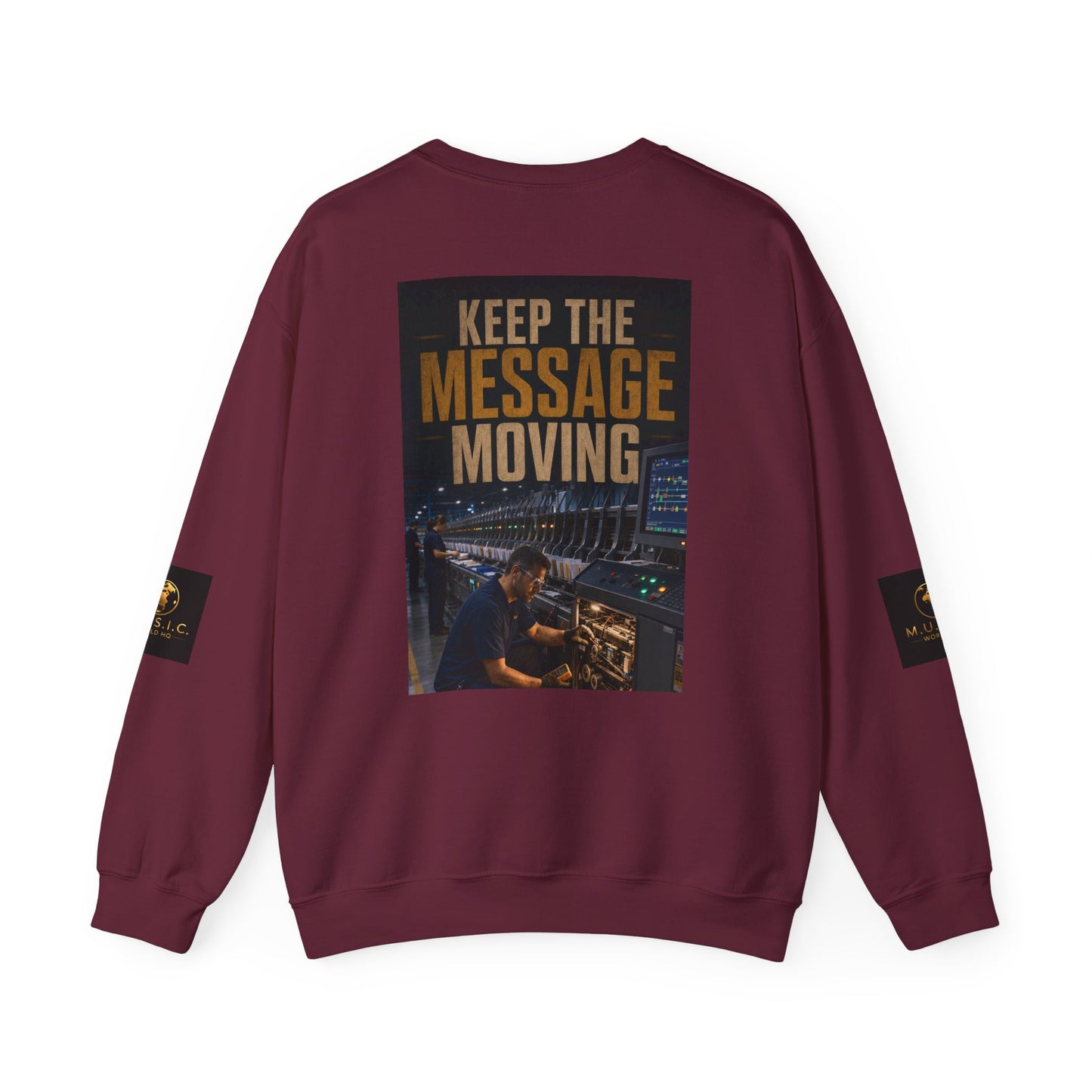Postal Music — Keep the Message Moving — Core Crewneck Sweatshirt