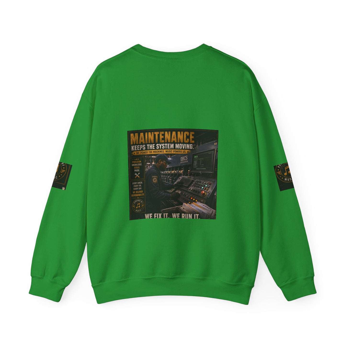 Postal Music — Maintenance Keeps the System Moving — Core Crewneck Sweatshirt