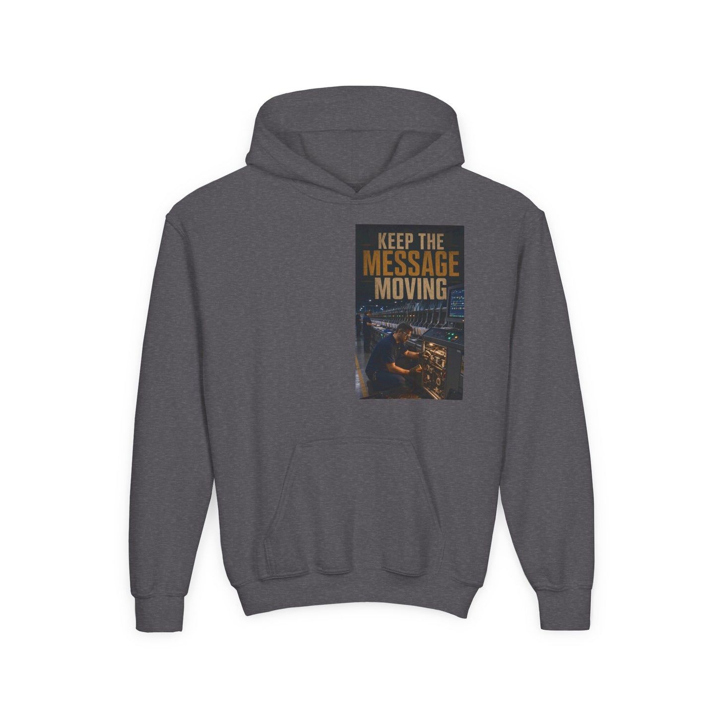 Postal Music — Keep the Message Moving — Youth Hoodie