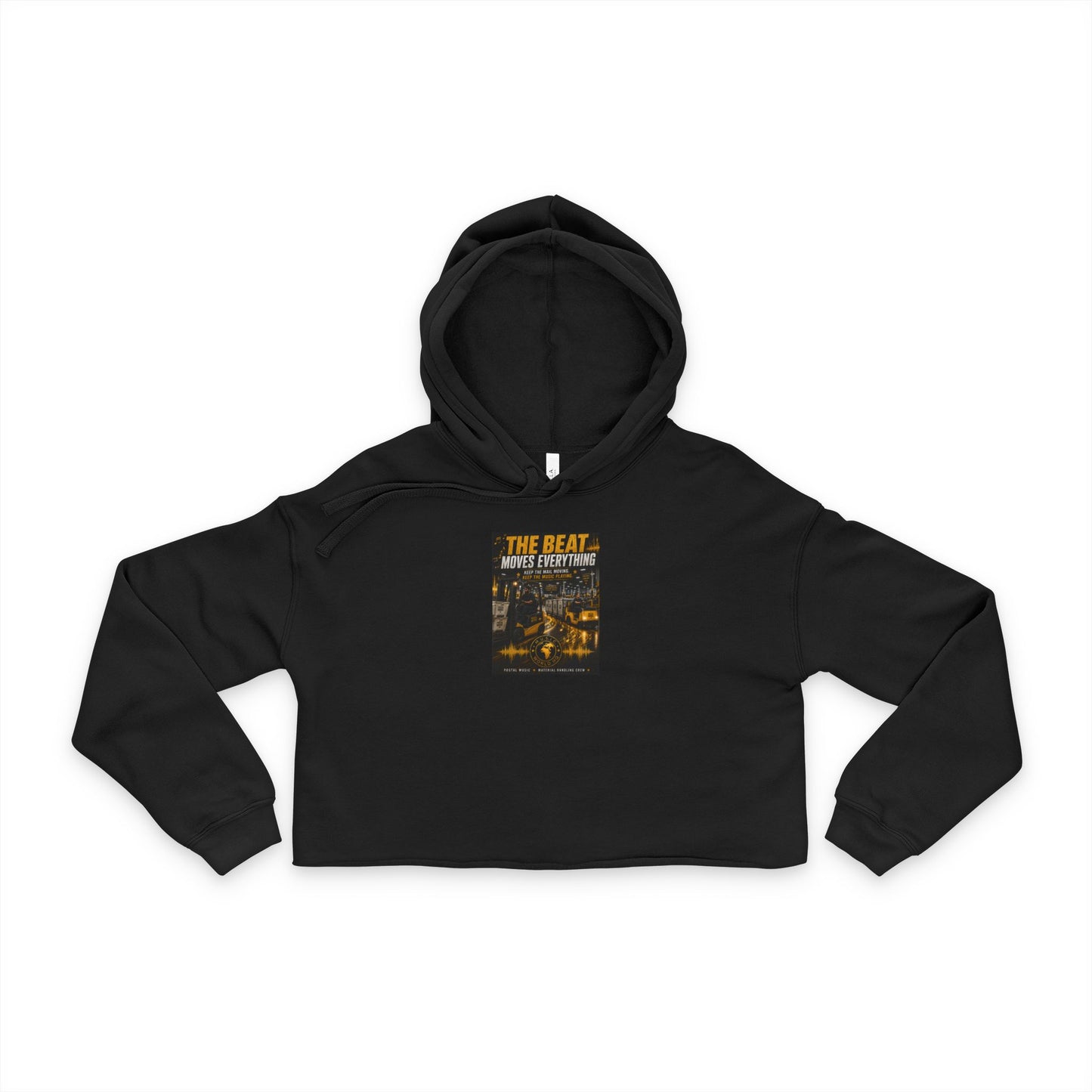 The Beat Moves Everything — Women's Cropped Hoodie | Postal Music