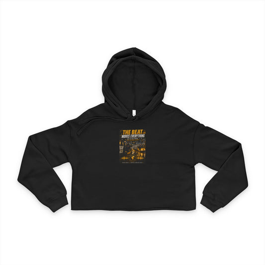 The Beat Moves Everything — Women's Cropped Hoodie | Postal Music
