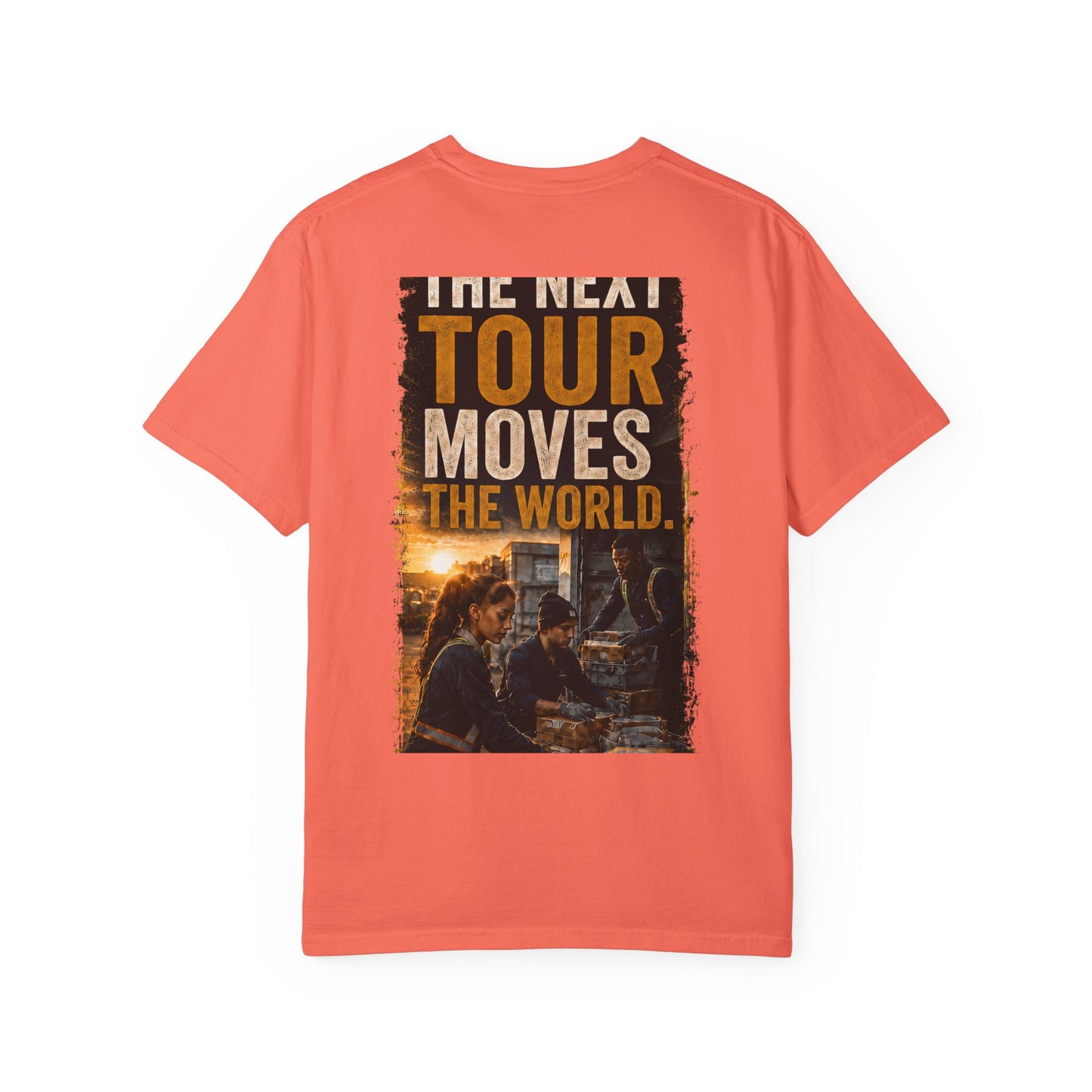 Postal Music — The Next Tour Garment-Dyed T-Shirt — Color Group 1 of 4
