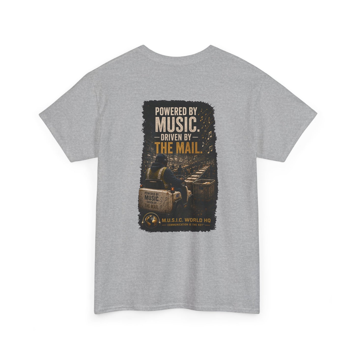 Postal Music - Powered by Music Premium T-Shirt - Colorways E