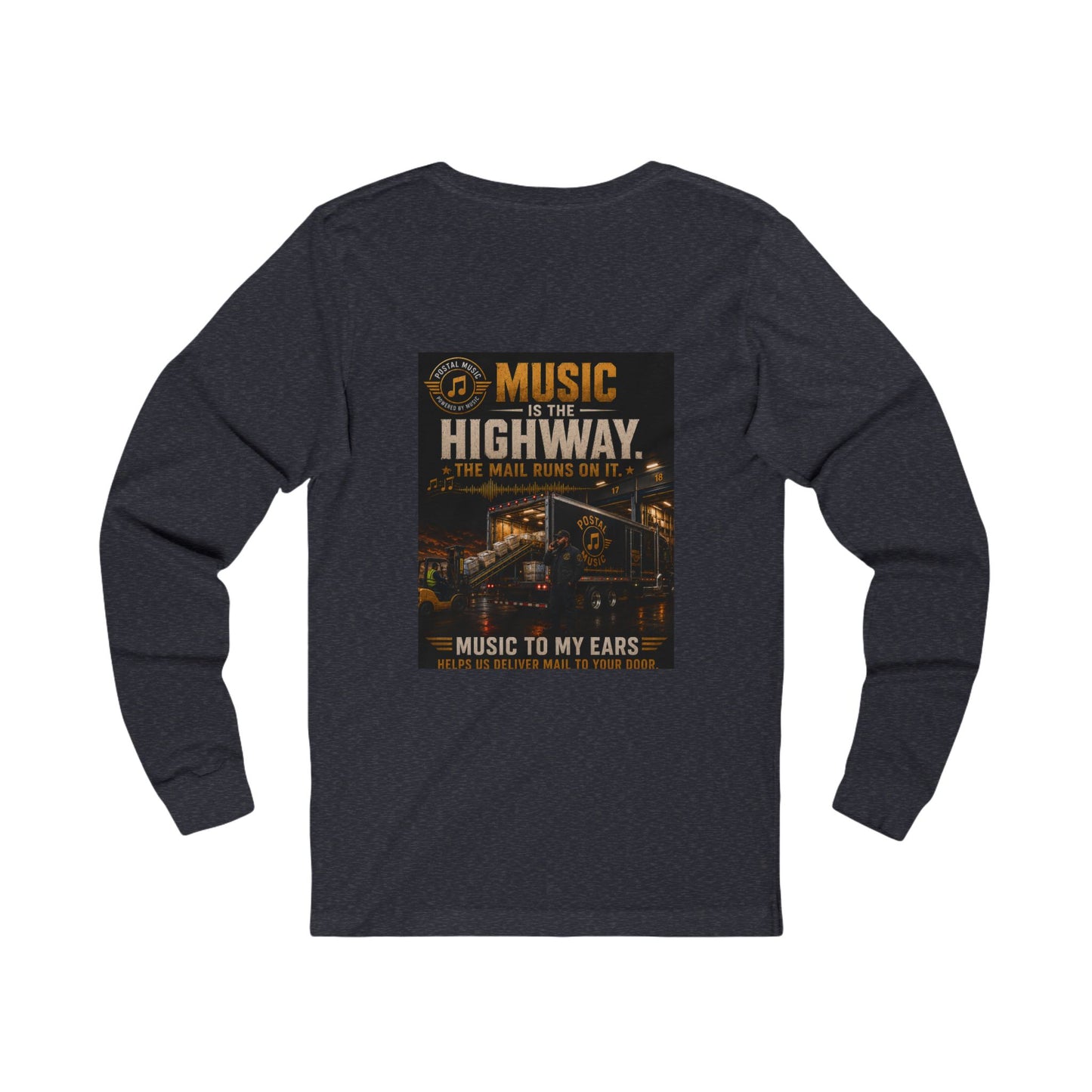 Postal Music — Music Is the Highway — Long-Sleeve T-Shirt
