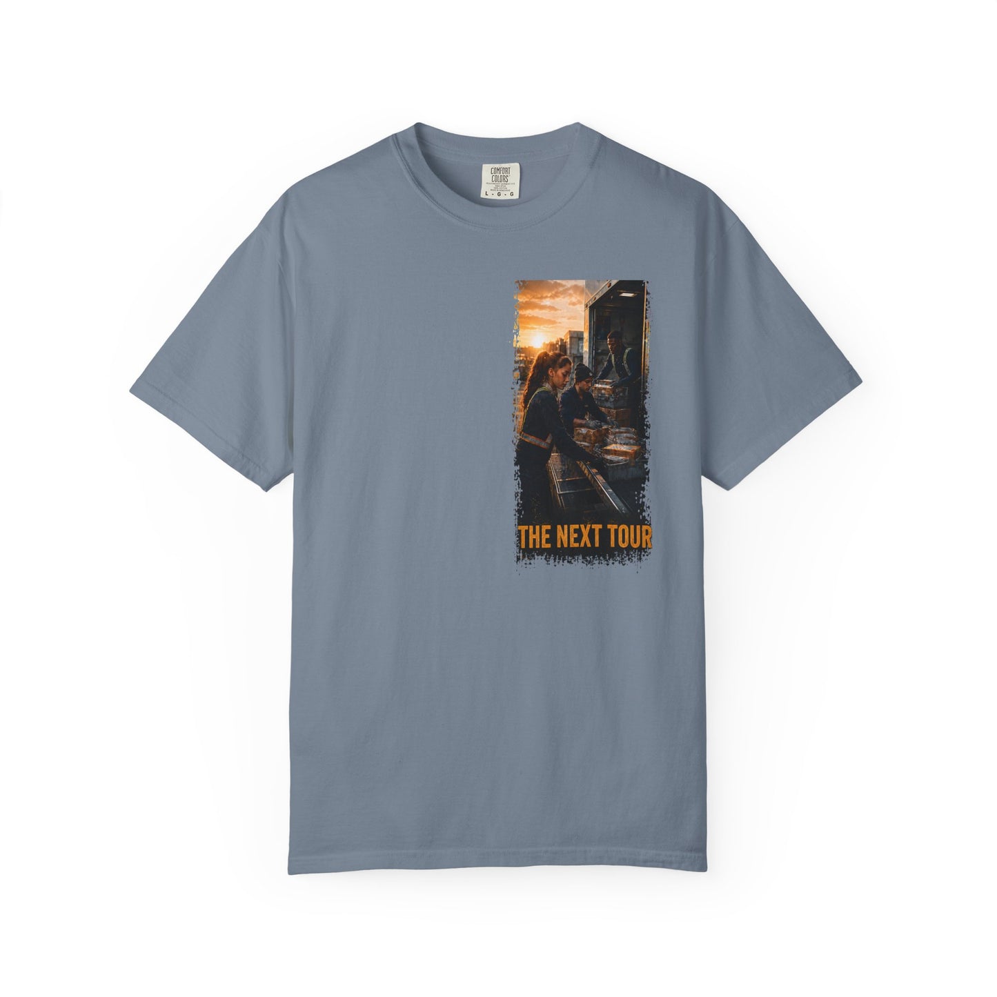 Postal Music — The Next Tour Garment-Dyed T-Shirt — Color Group 1 of 4