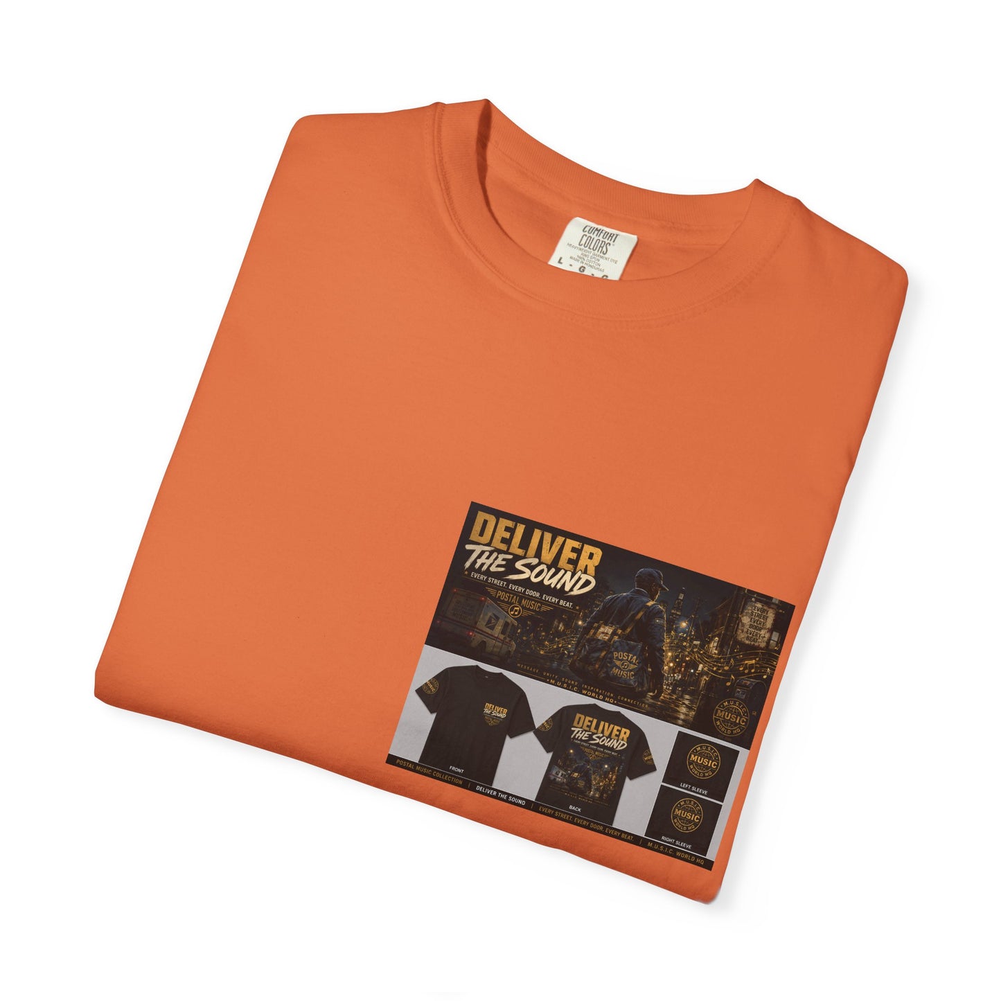 Postal Music — Deliver the Sound — Garment-Dyed T-Shirt