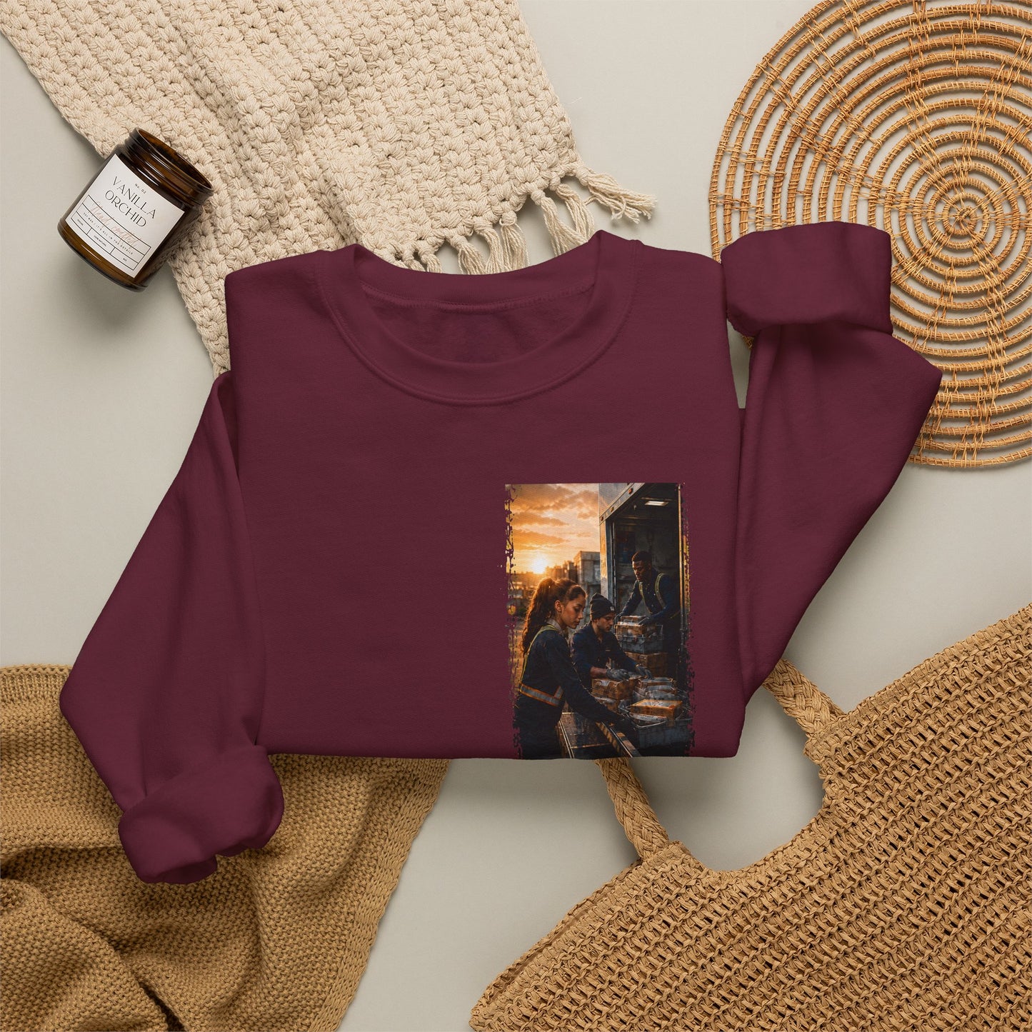 Postal Music — The Next Tour Core Crewneck Sweatshirt — Color Group 2 of 3