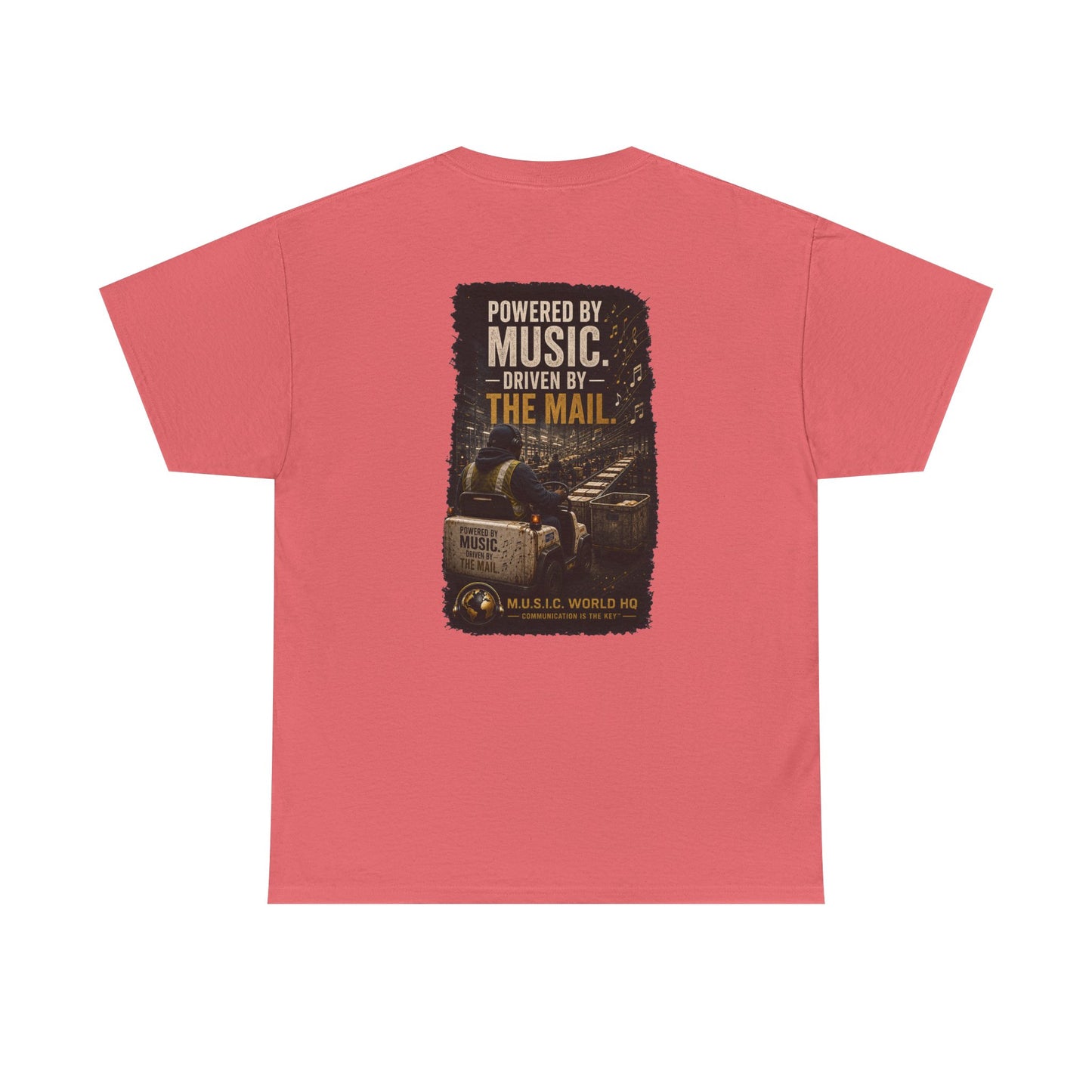 Postal Music - Powered by Music Premium T-Shirt - Colorways B