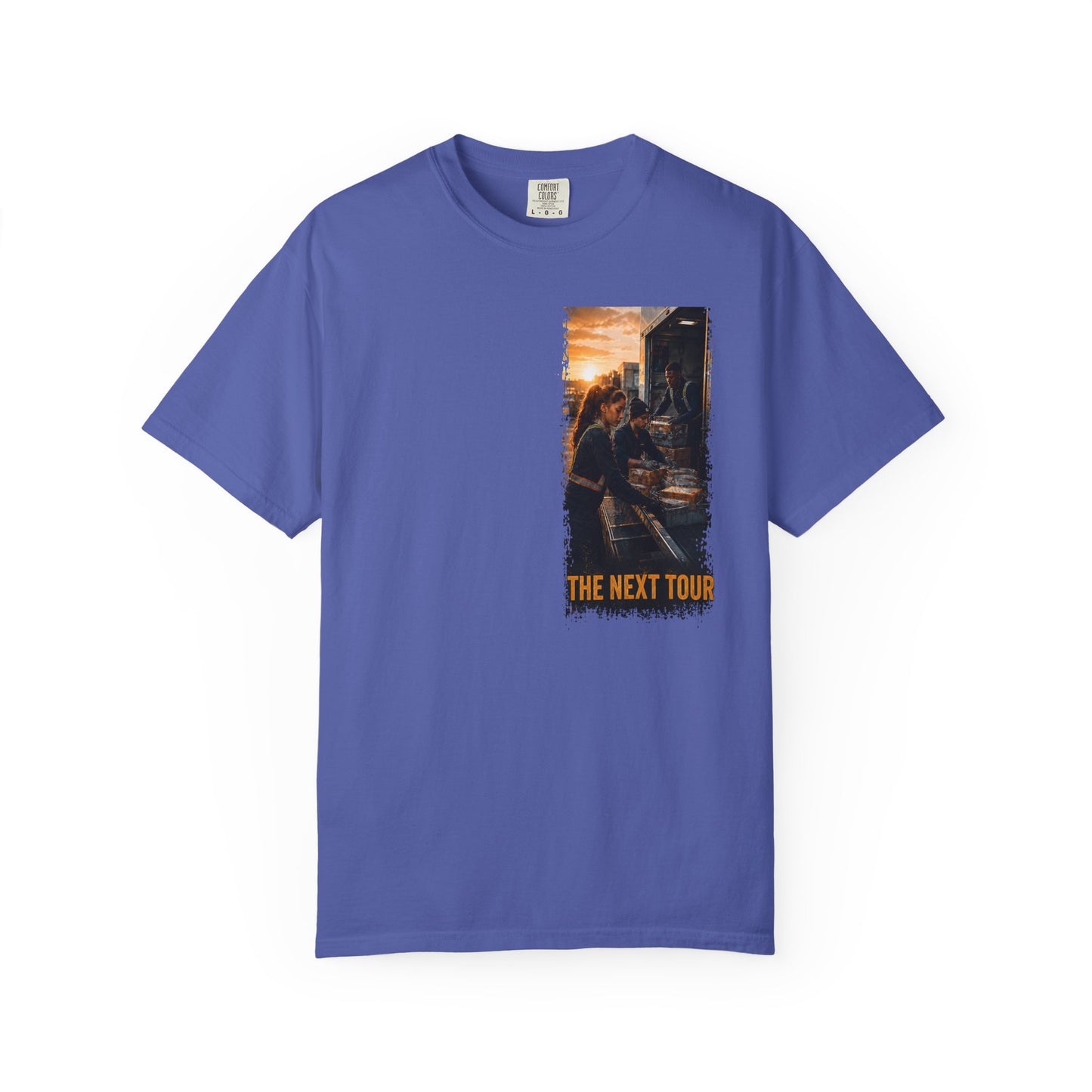 Postal Music — The Next Tour Garment-Dyed T-Shirt — Color Group 3 of 4