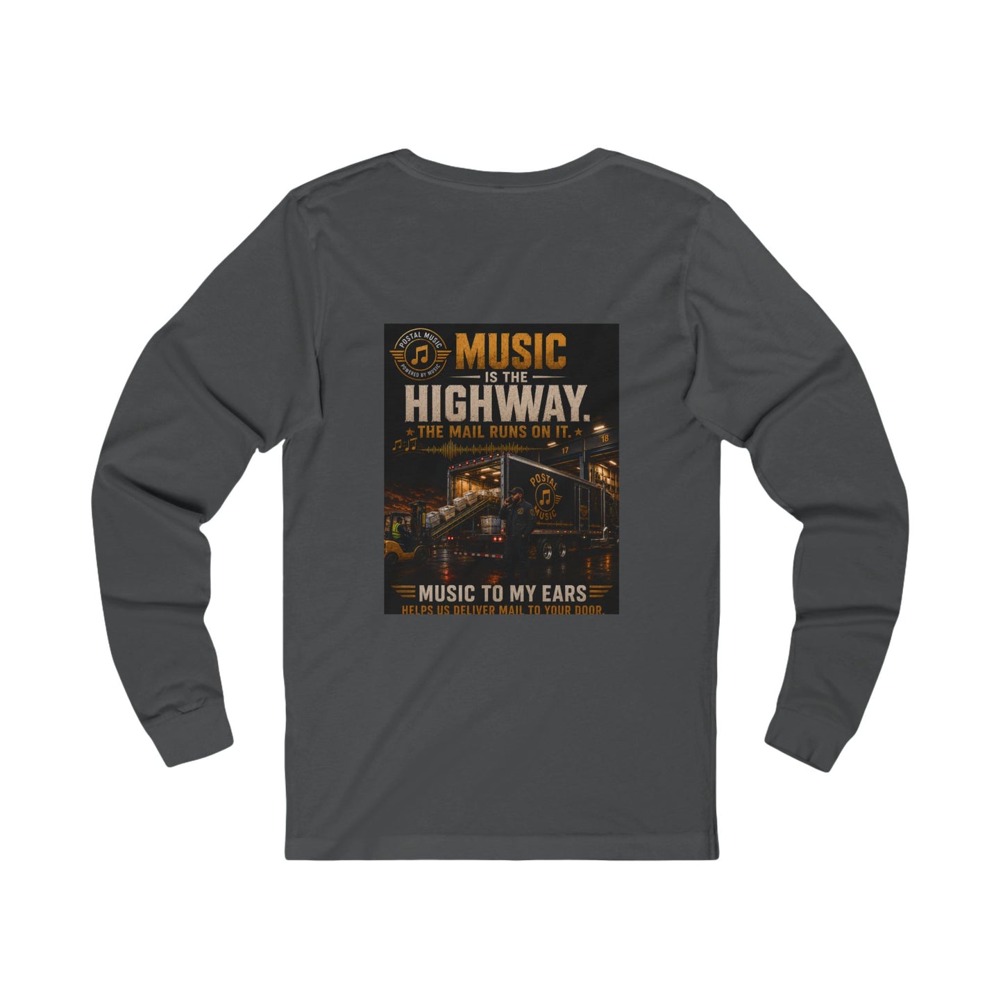 Postal Music — Music Is the Highway — Long-Sleeve T-Shirt
