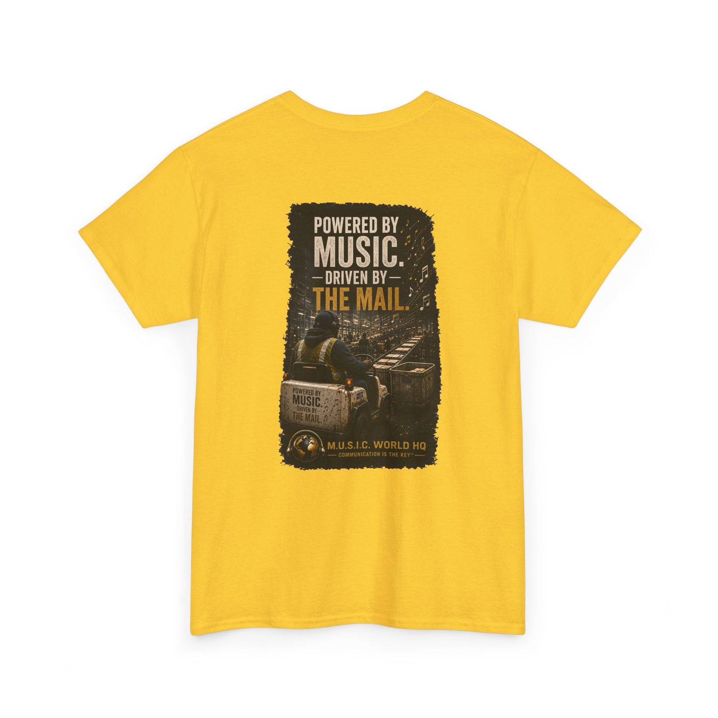 Postal Music - Powered by Music Premium T-Shirt - Colorways B