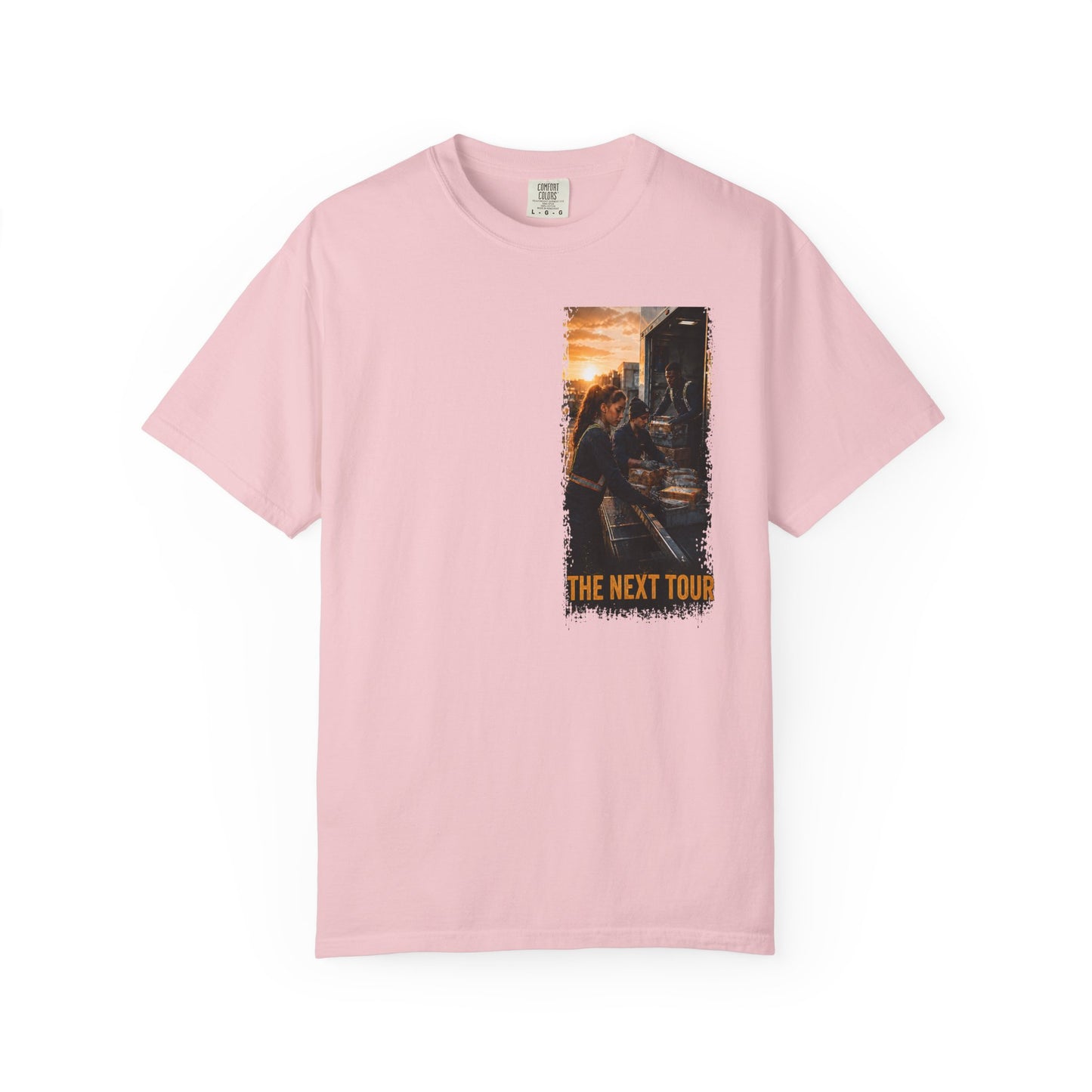 Postal Music — The Next Tour Garment-Dyed T-Shirt — Color Group 1 of 4