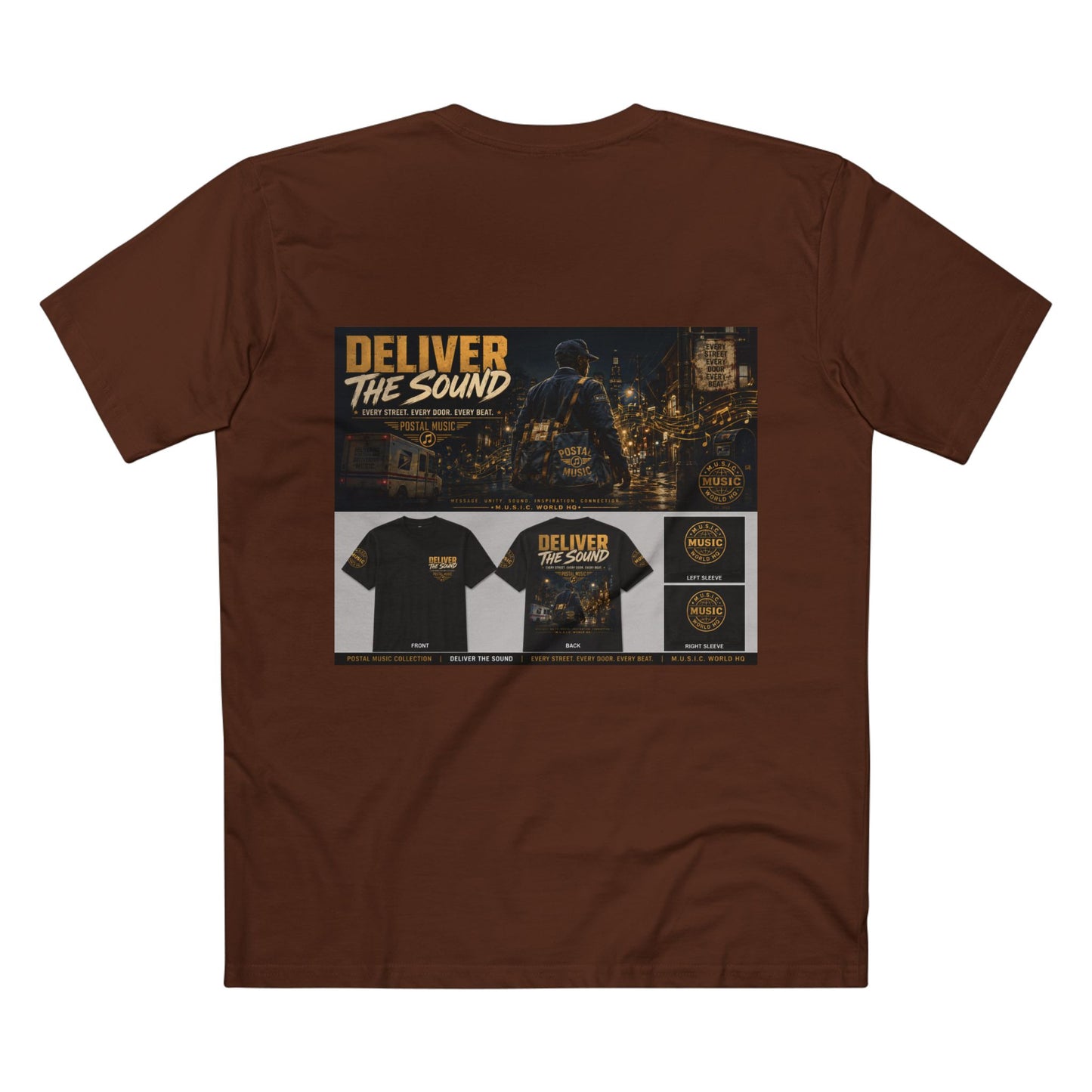 Postal Music — Deliver the Sound — Streetwear T-Shirt
