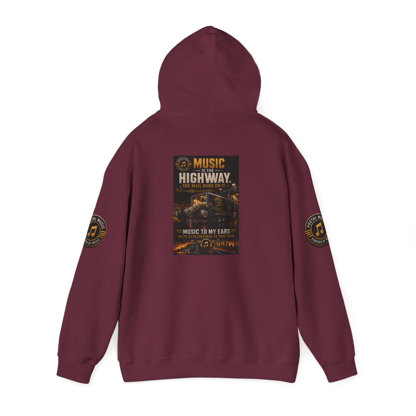Postal Music — Music Is the Highway — Core Pullover Hoodie