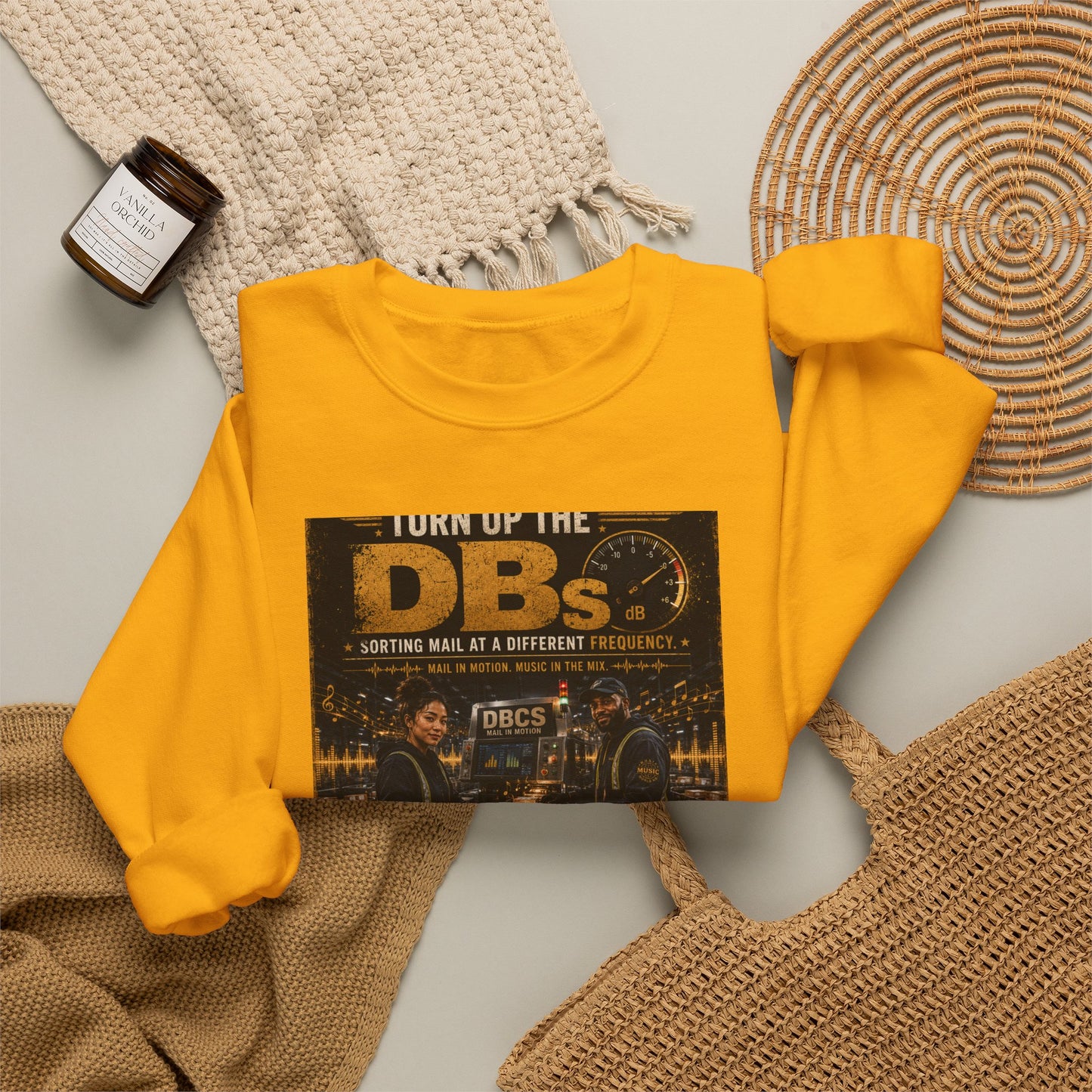 Turn Up the DBs — Men's Crewneck Sweatshirt (Jogger Set Top)