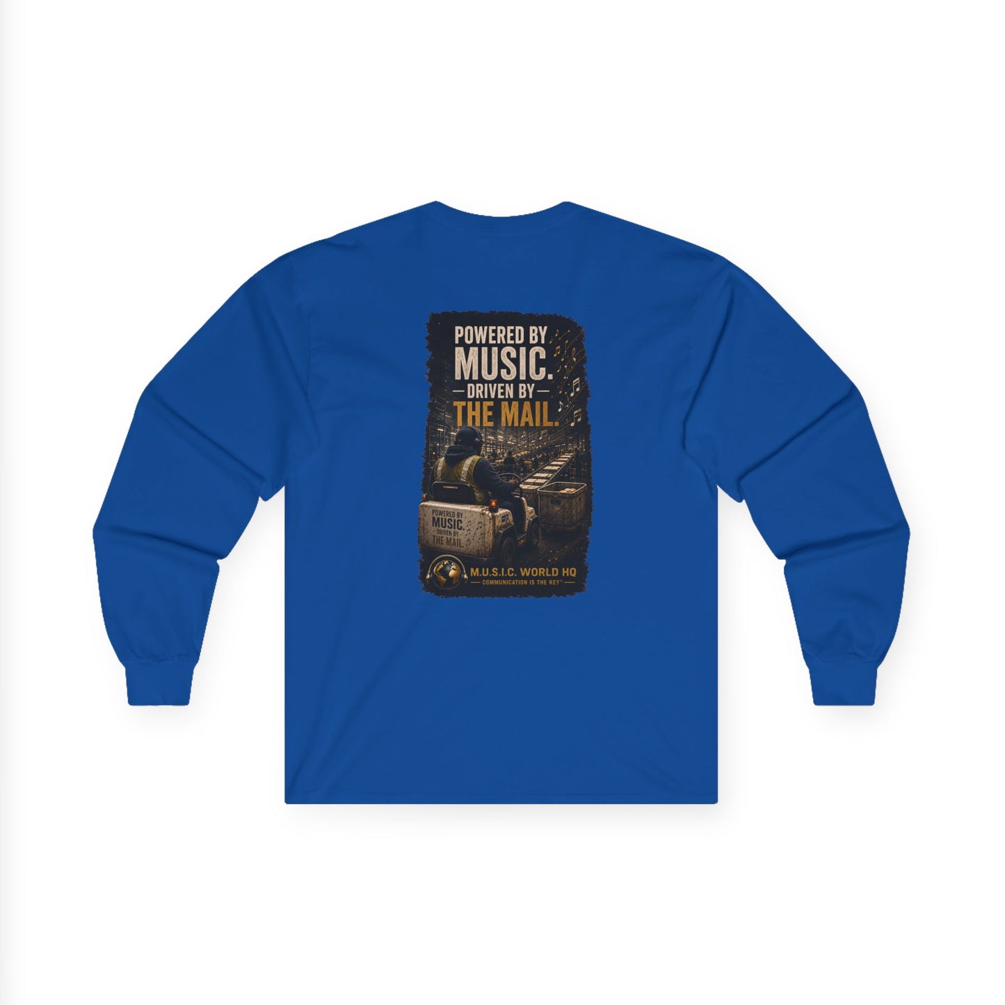 Postal Music - Powered by Music Long Sleeve Tee