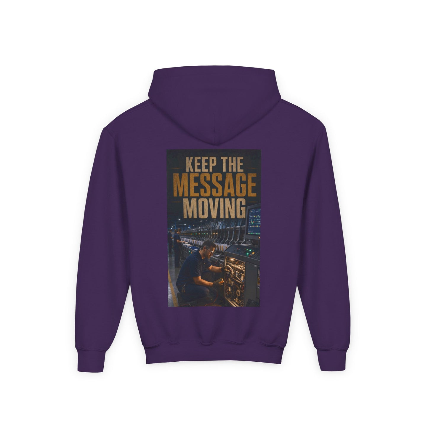 Postal Music — Keep the Message Moving — Youth Hoodie