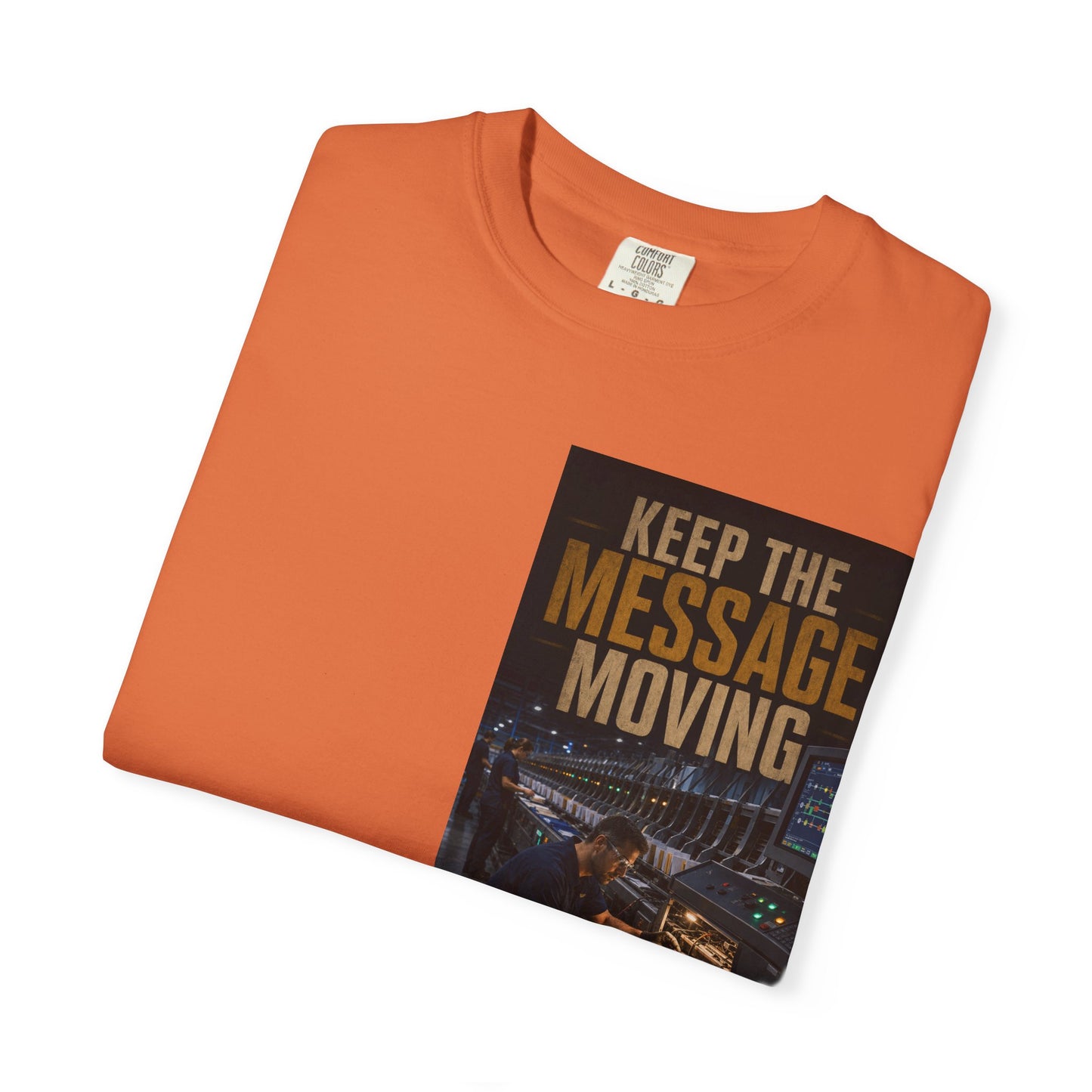 Postal Music — Keep the Message Moving — Garment-Dyed T-Shirt