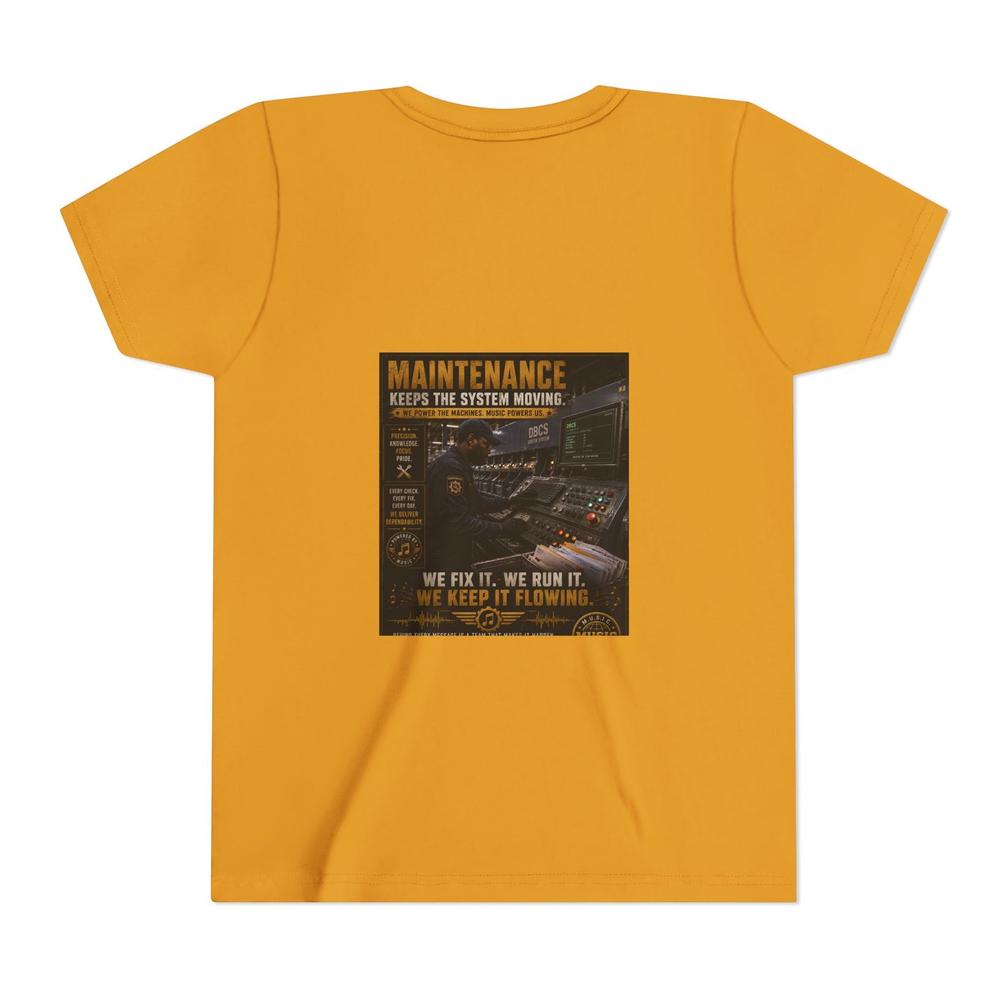 Postal Music — Maintenance Keeps the System Moving — Youth T-Shirt
