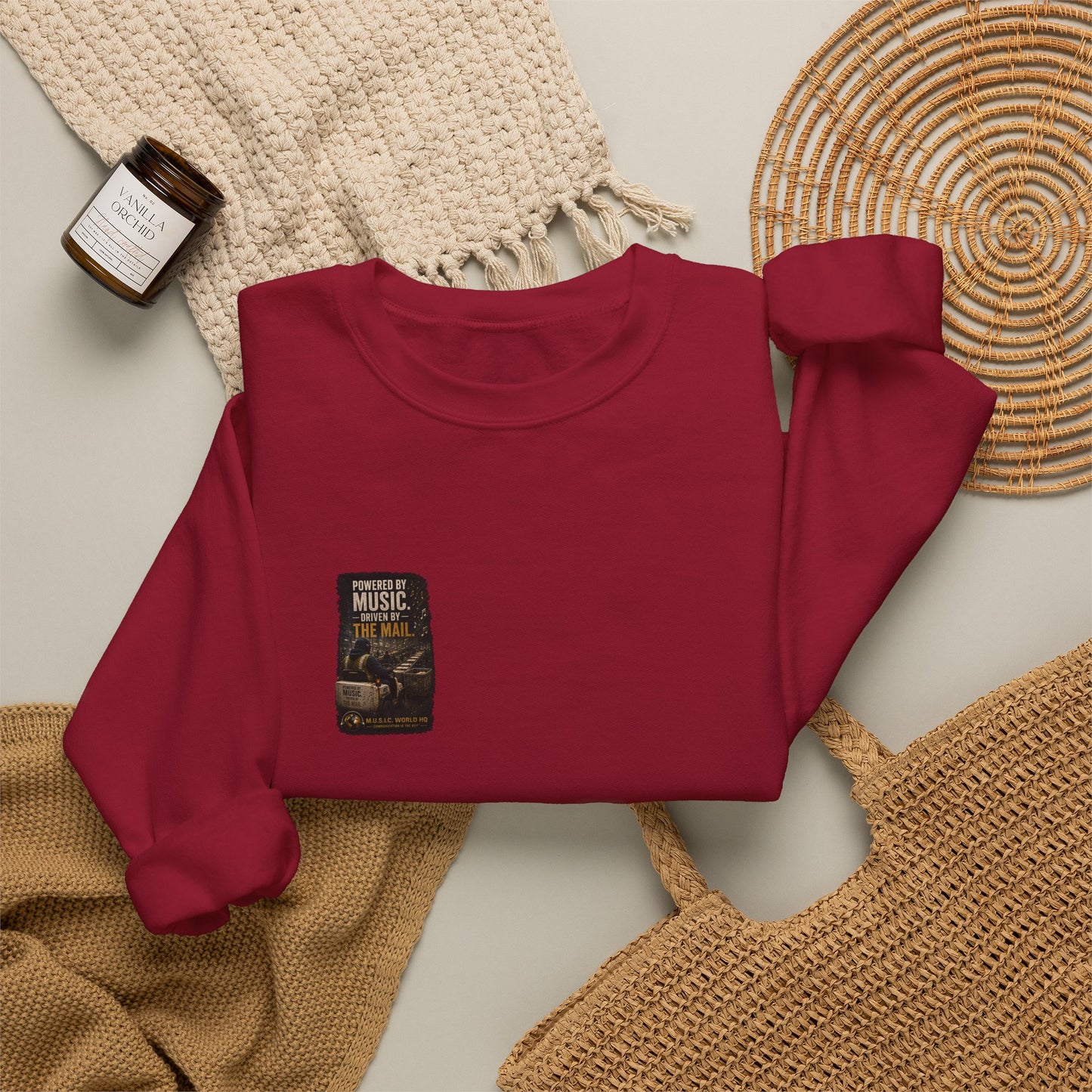 Postal Music - Powered by Music Crewneck Sweatshirt - Colorways A