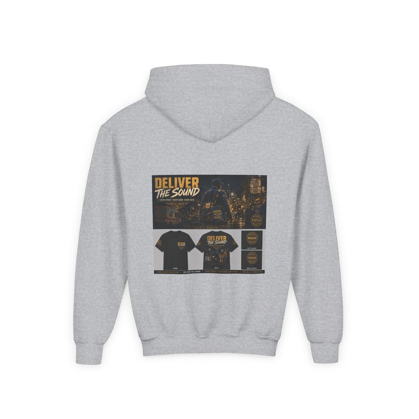 Postal Music — Deliver the Sound — Youth Hoodie